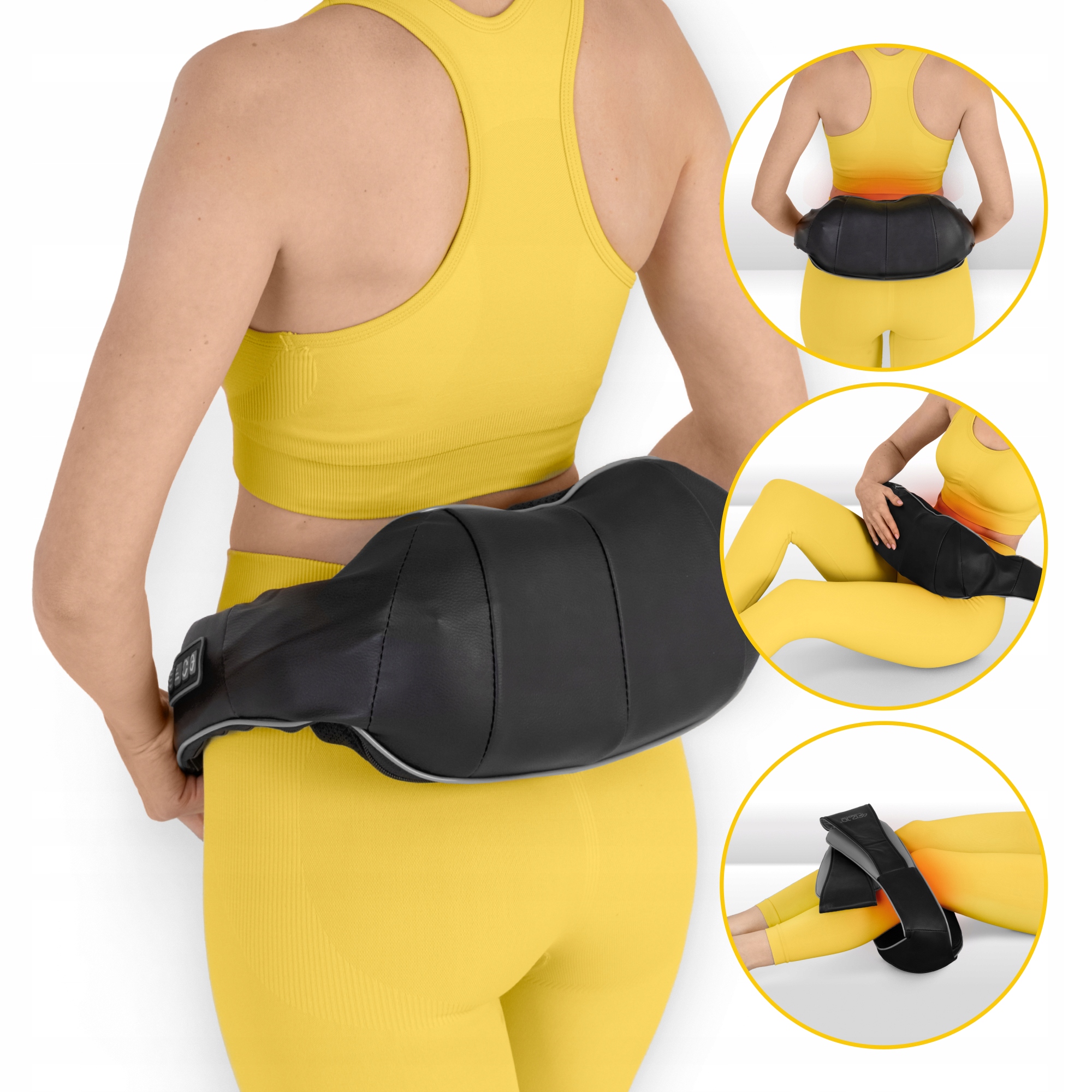 Накидка-масажер 4FIZJO Shiatsu Pro+ для шиї та спини Black/Grey (P-5907739319067)