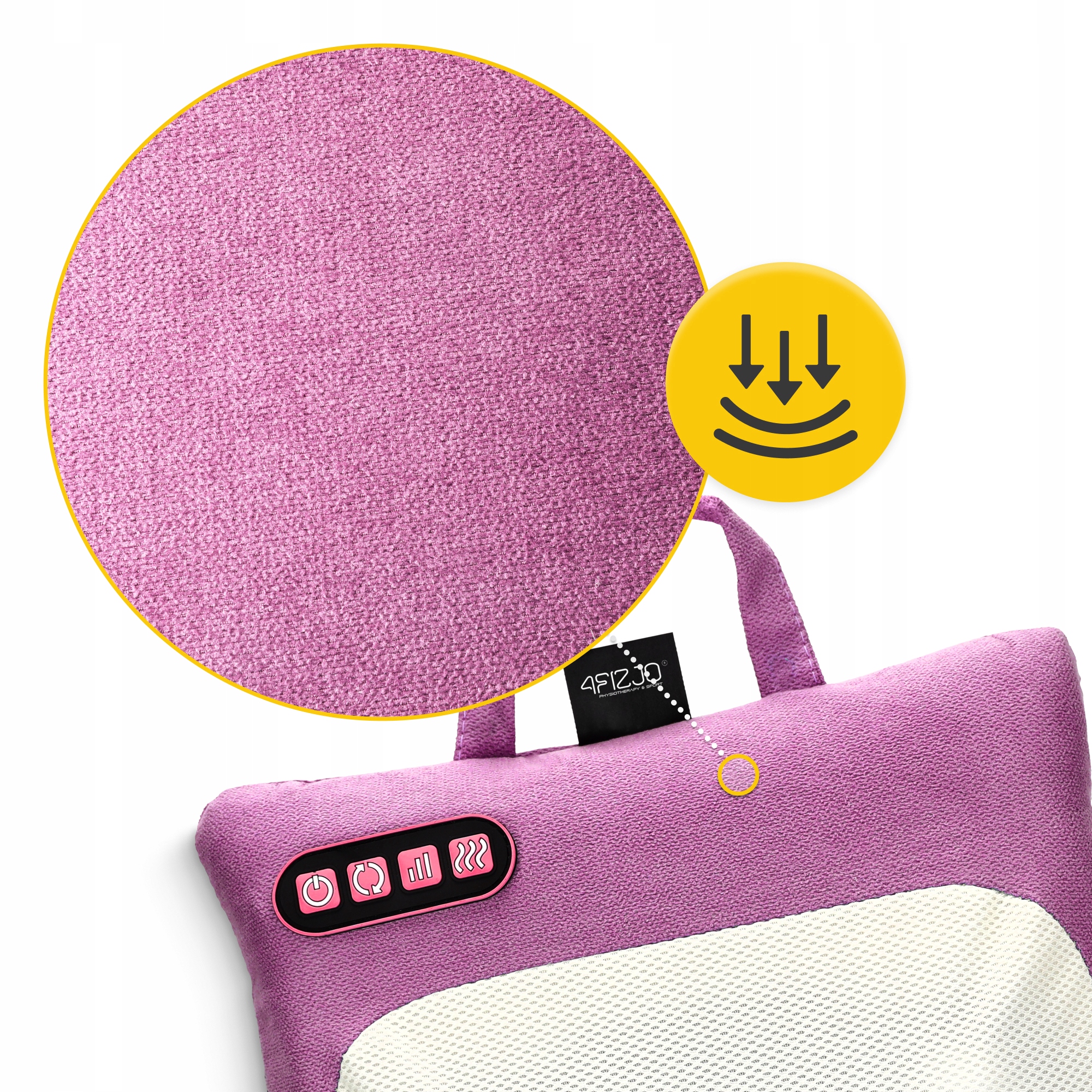 Подушка-масажер 4FIZJO Shiatsu Lite Violet (P-5905973404129) — мініатюра 9