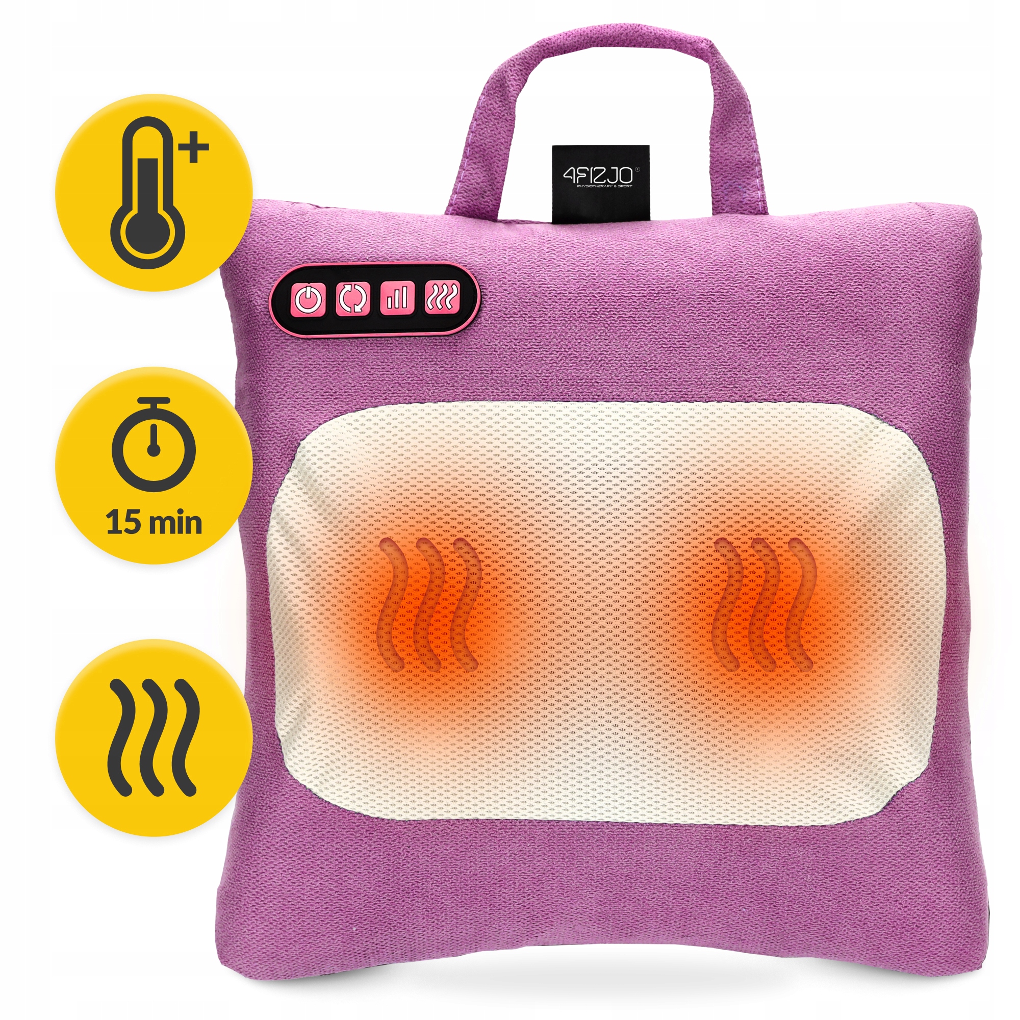 Подушка-масажер 4FIZJO Shiatsu Lite Violet (P-5905973404129) — фото 3