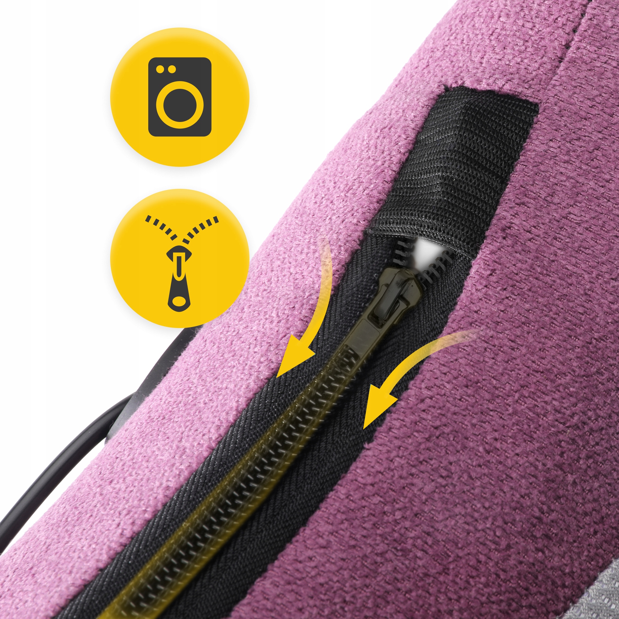 Подушка-масажер 4FIZJO Shiatsu Lite Violet (P-5905973404129) — мініатюра 8