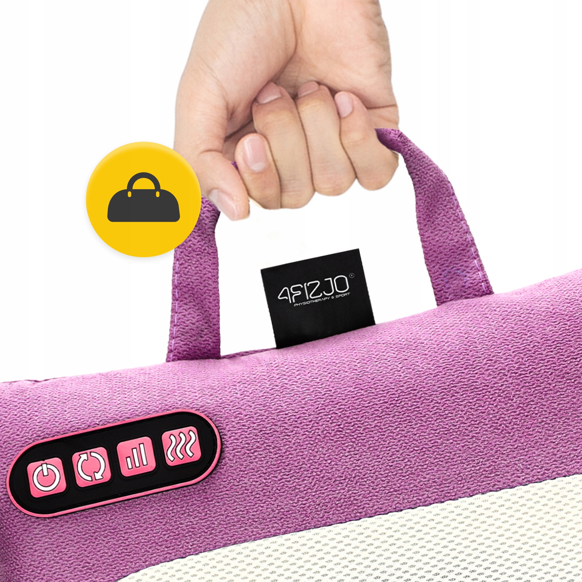 Подушка-масажер 4FIZJO Shiatsu Lite Violet (P-5905973404129) — мініатюра 6