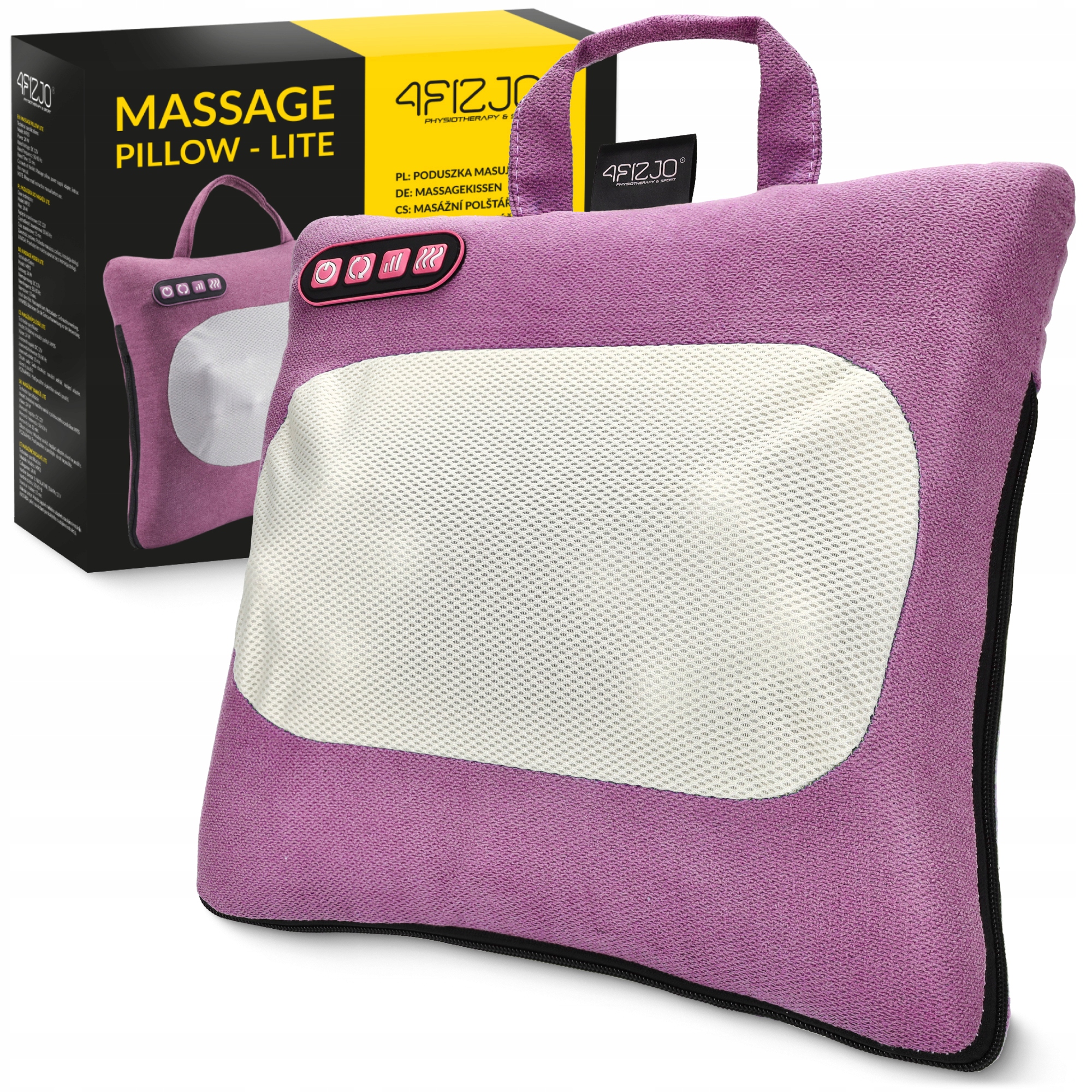 Подушка-масажер 4FIZJO Shiatsu Lite Violet (P-5905973404129) — фото 1