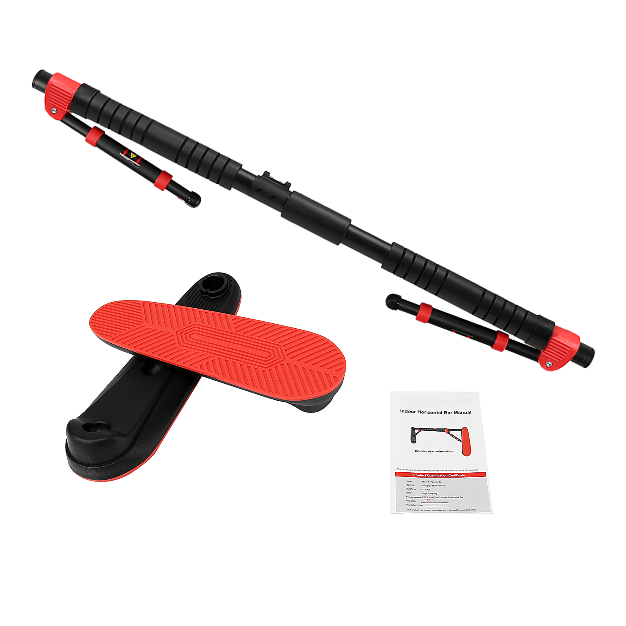 Турнік розсувний Cornix Elite 100-140 см XR-0291 Black/Red — мініатюра 7