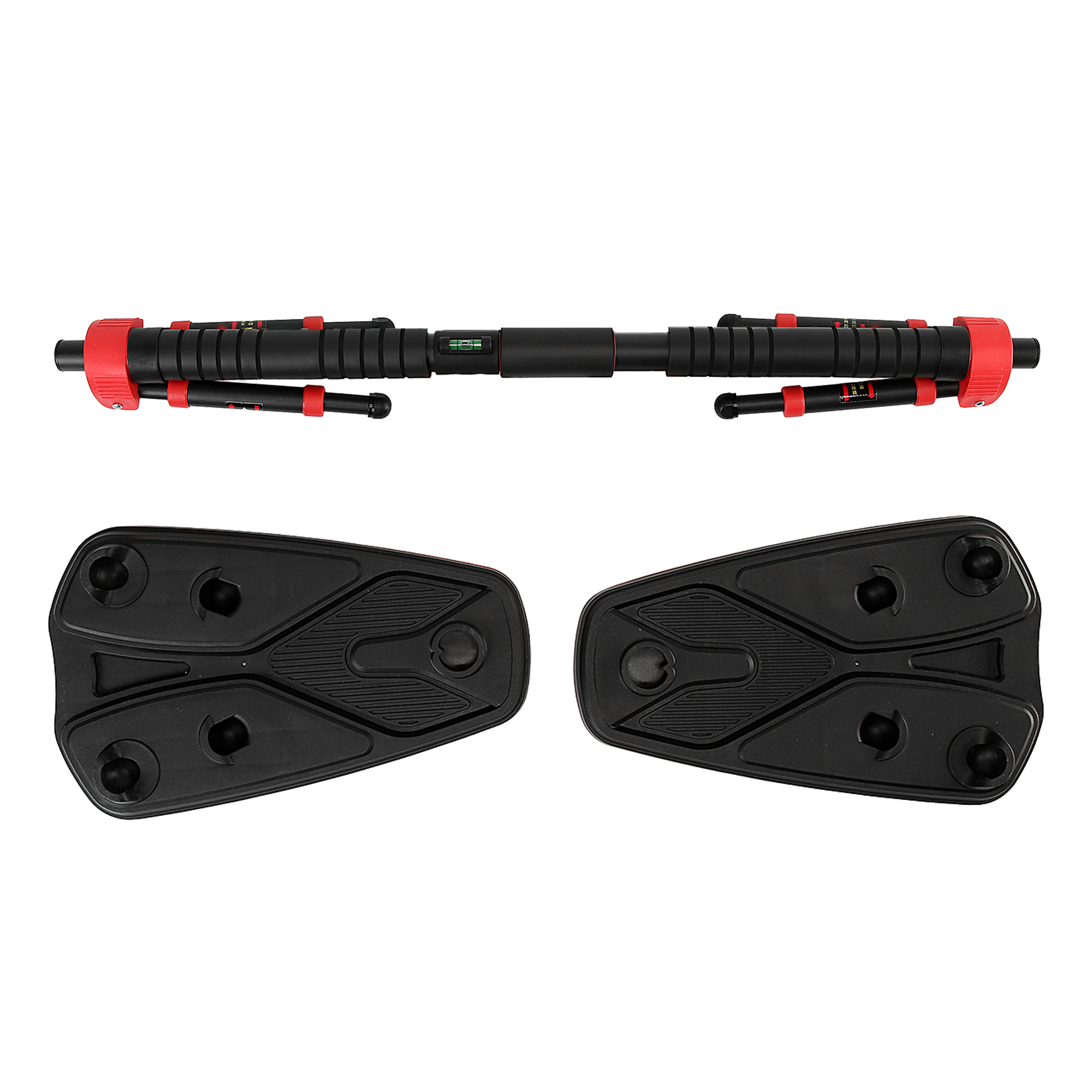 Турнік розсувний Cornix Elite+ 100-140 см XR-0295 Black/Red — мініатюра 6