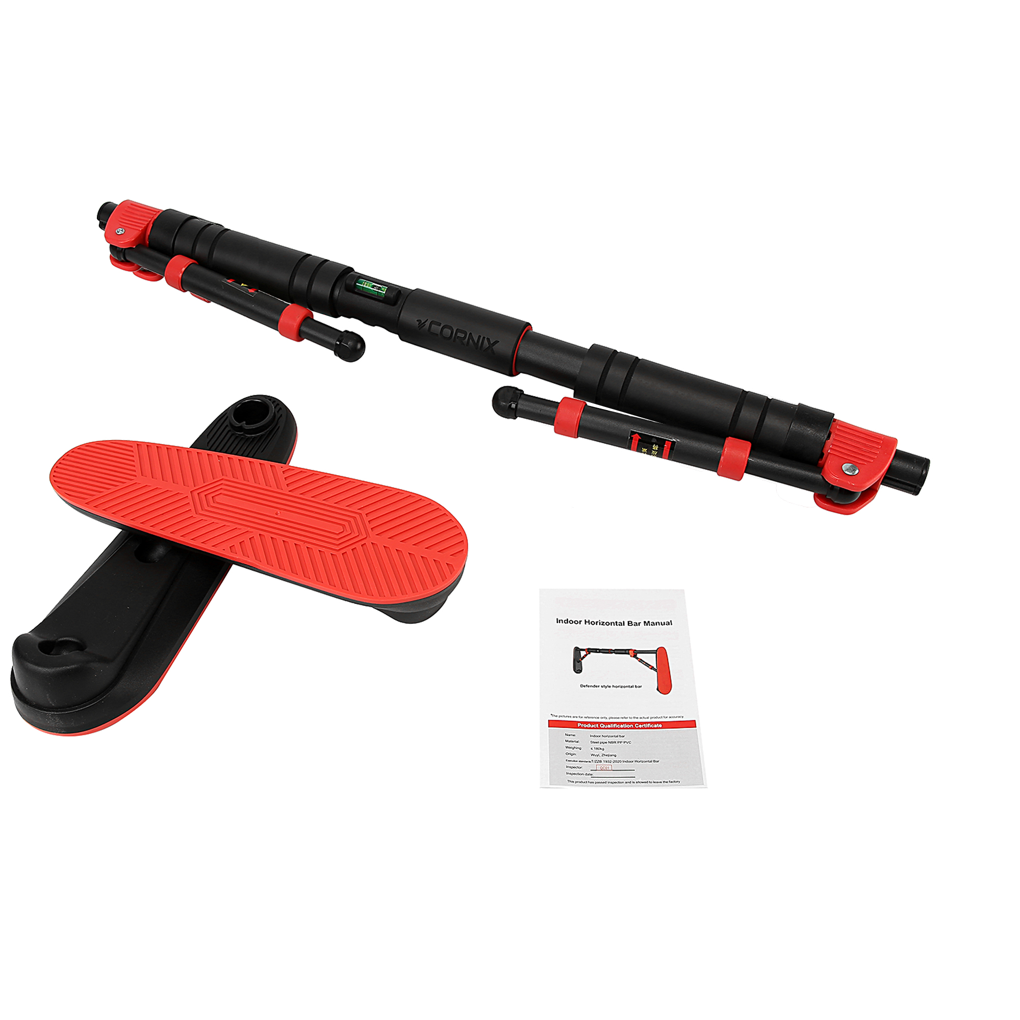 Турнік розсувний Cornix Elite 80-120 см XR-0290 Black/Red — фото 5