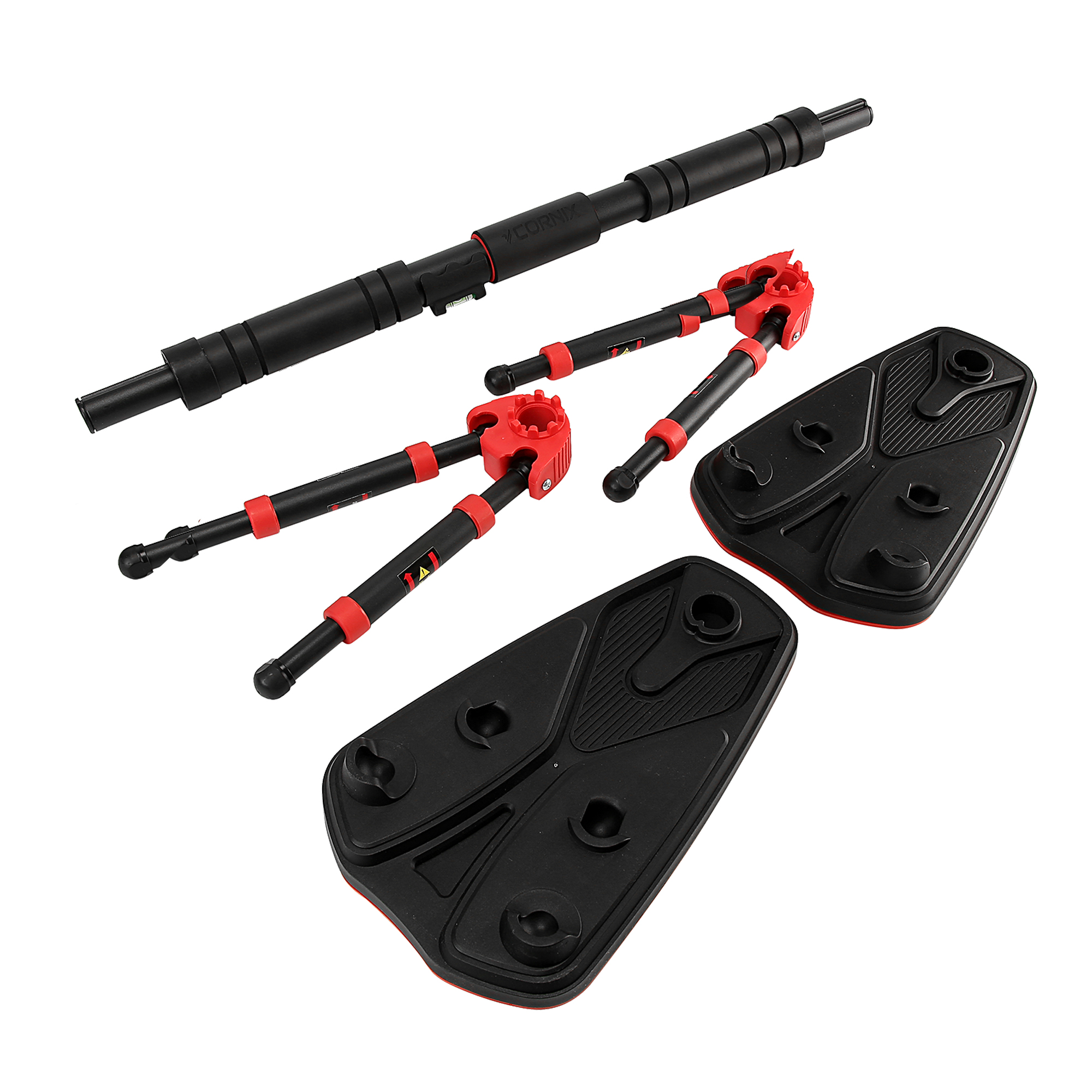 Турнік розсувний Cornix Elite+ 80-120 см XR-0294 Black/Red — фото 4