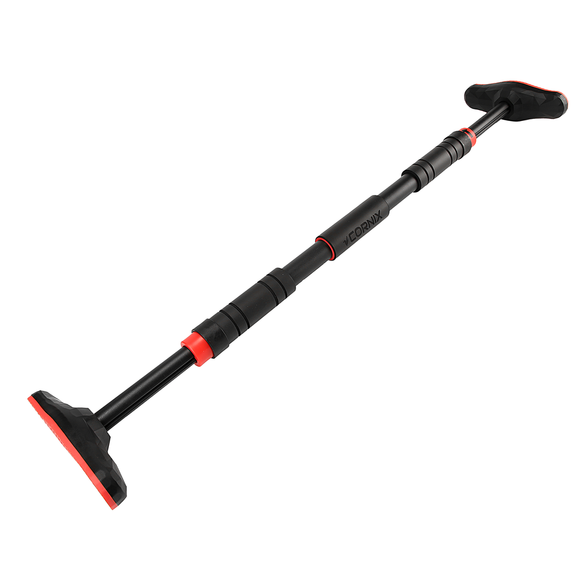 Турнік розсувний Cornix Pro 67-100 см XR-0283 Black/Red — фото 5
