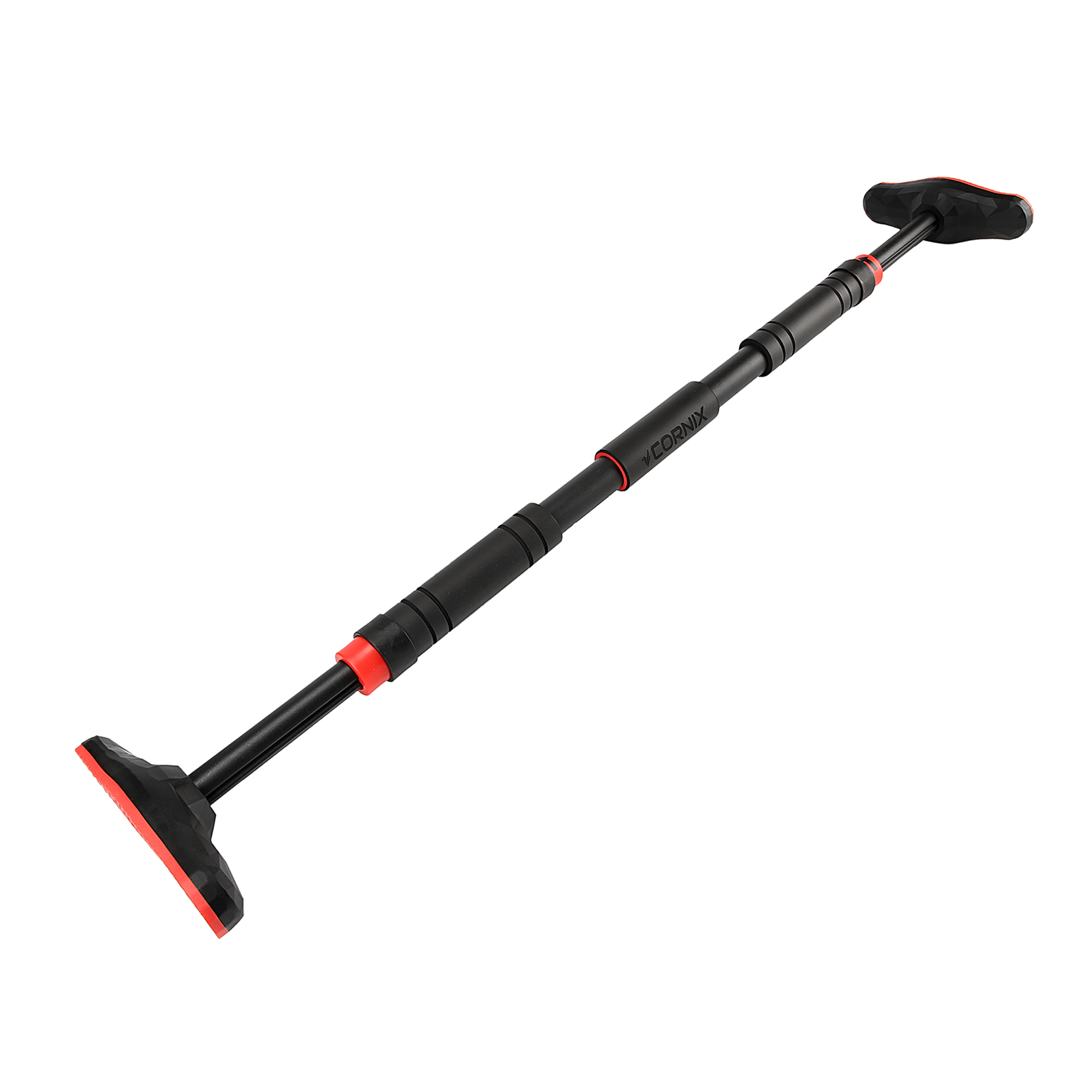 Турнік розсувний Cornix Pro 90-130 см XR-0284 Black/Red — мініатюра 10