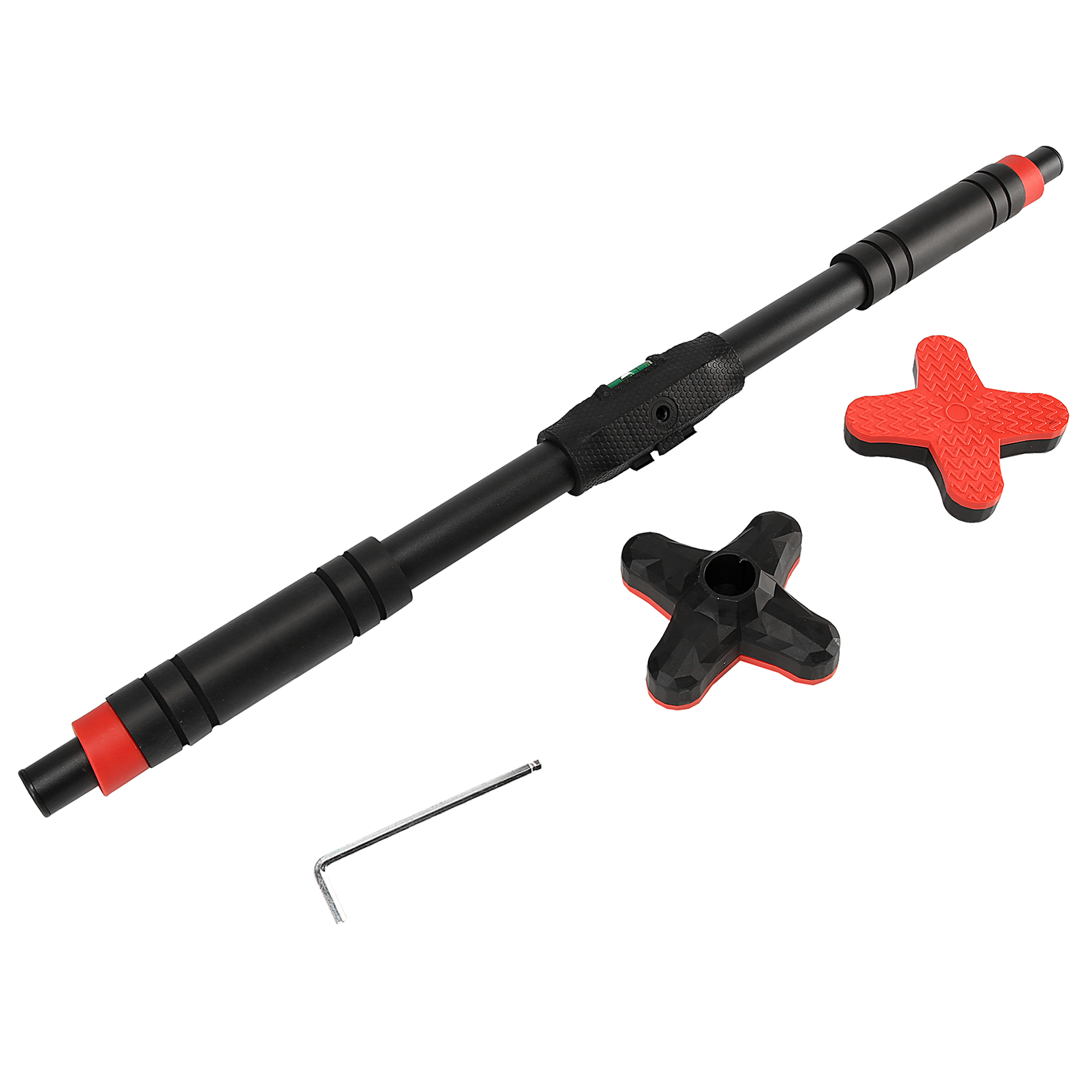 Турнік розсувний Cornix Pro+ 90-130 см XR-0287 Black/Red — мініатюра 8