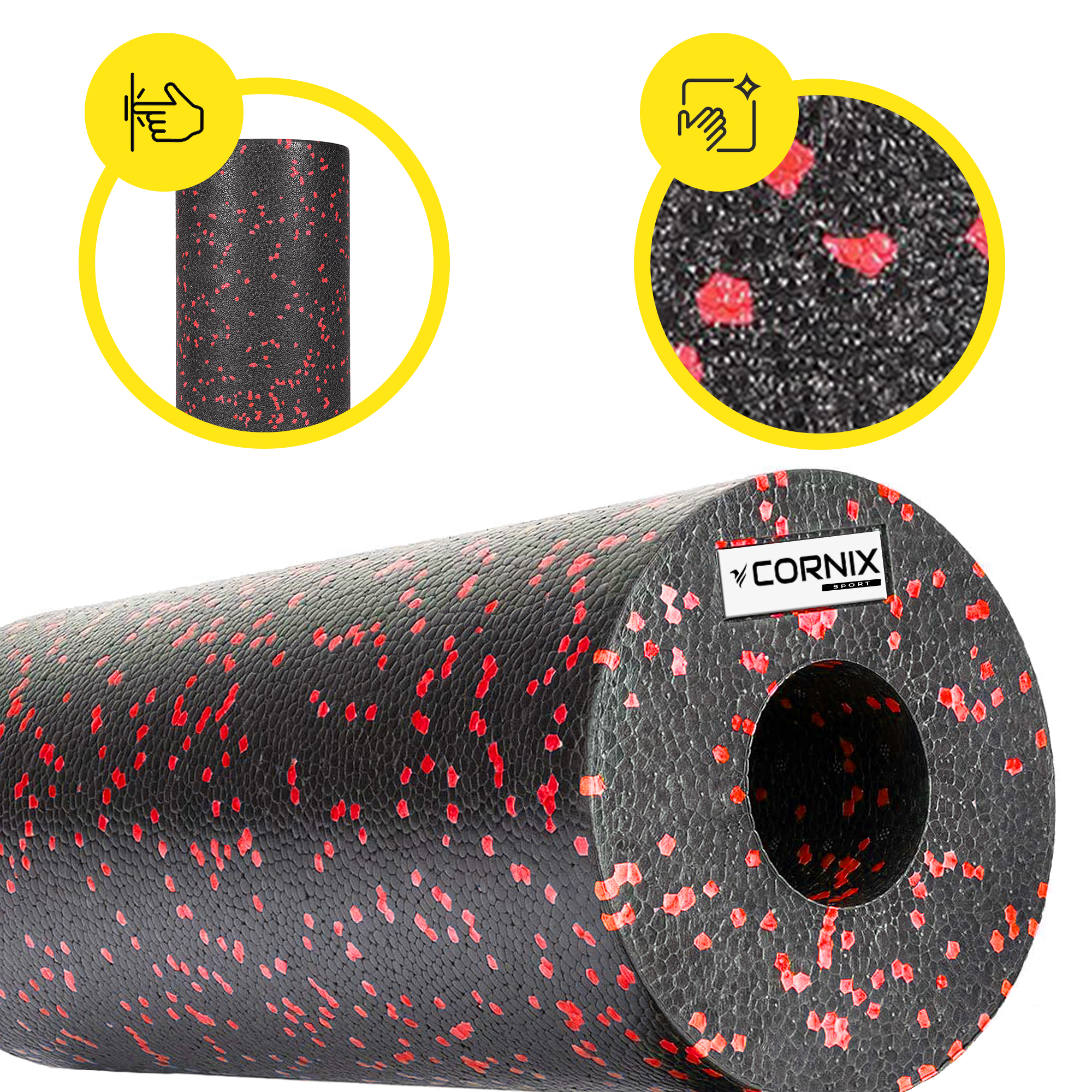 Масажний ролик Cornix EPP 30 x 15 см (валик, роллер) XR-0132 — мініатюра 7