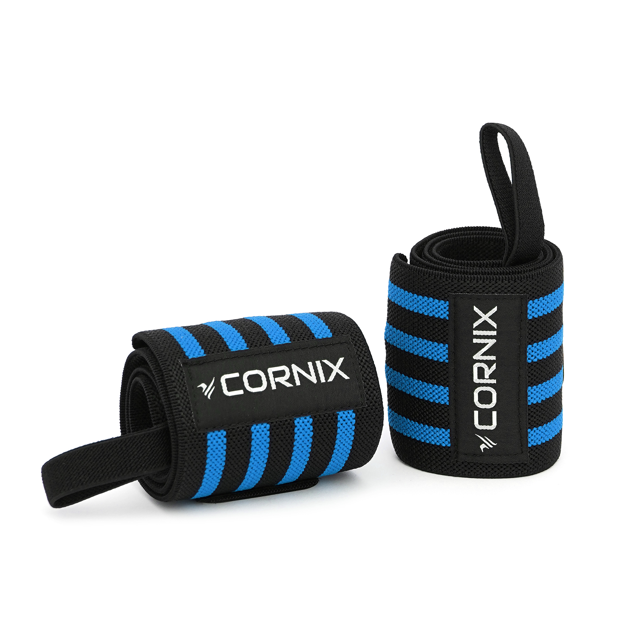 Бинти для зап'ясть (кистьові бинти) Cornix Wrist Wraps XR-0193 Black/Blue — фото 3