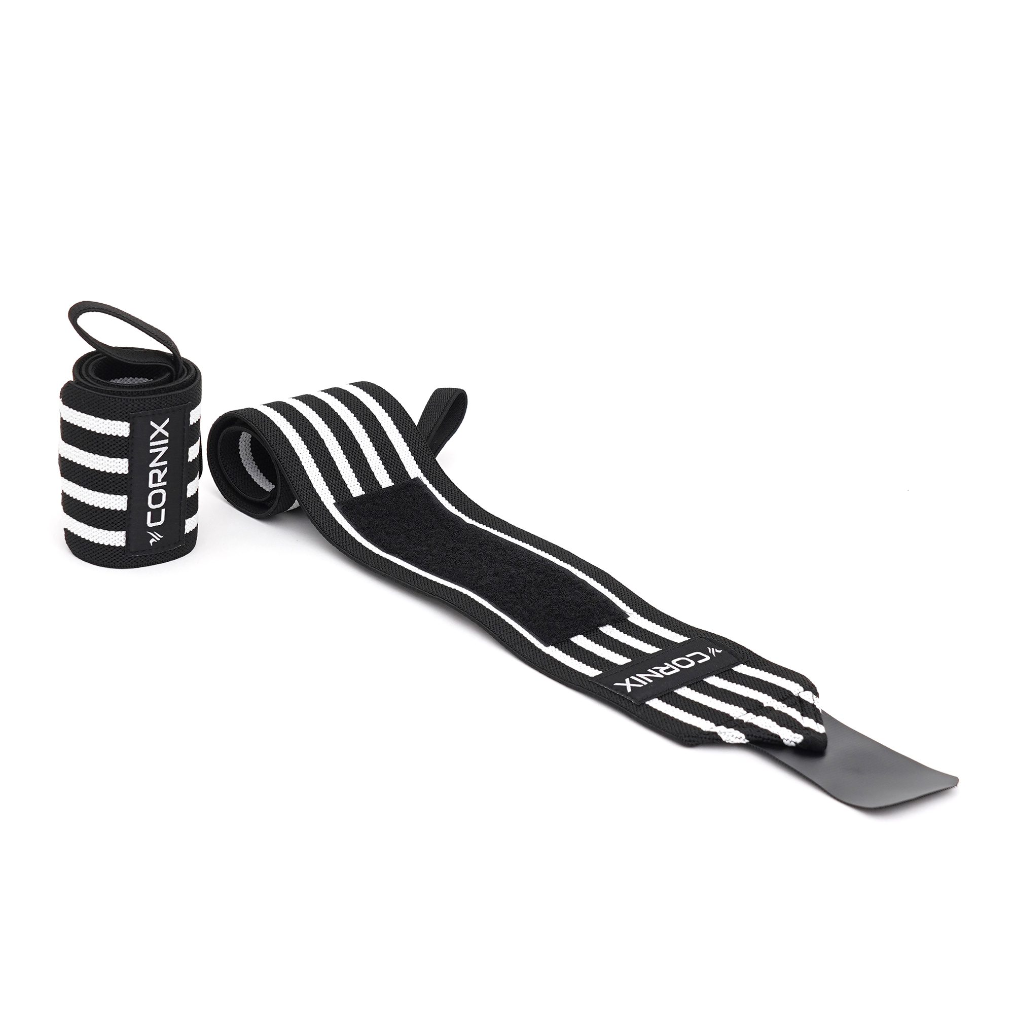 Бинти для зап'ясть (кистьові бинти) Cornix Wrist Wraps XR-0194 Black/White — фото 1