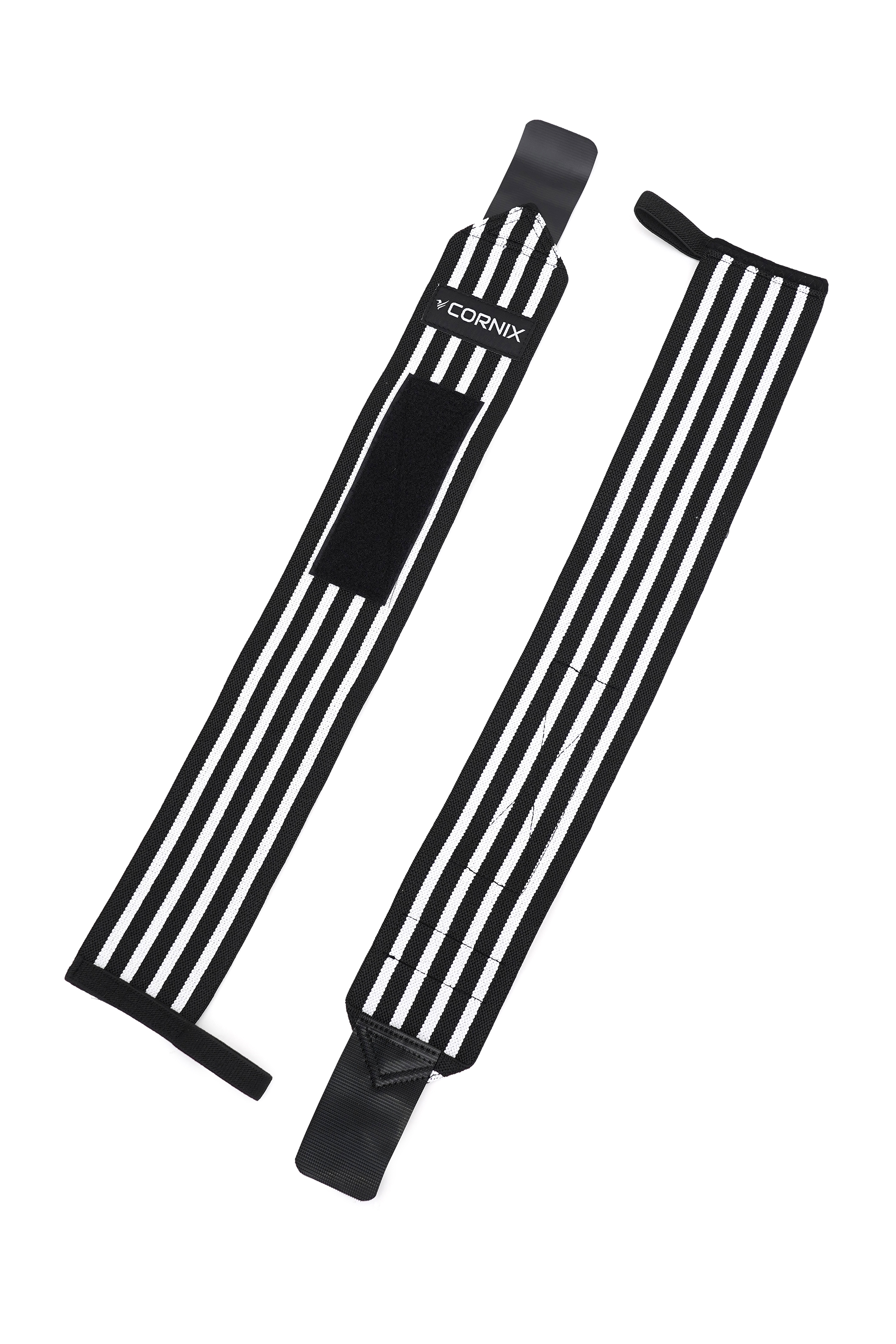 Бинти для зап'ясть (кистьові бинти) Cornix Wrist Wraps XR-0194 Black/White — фото 3