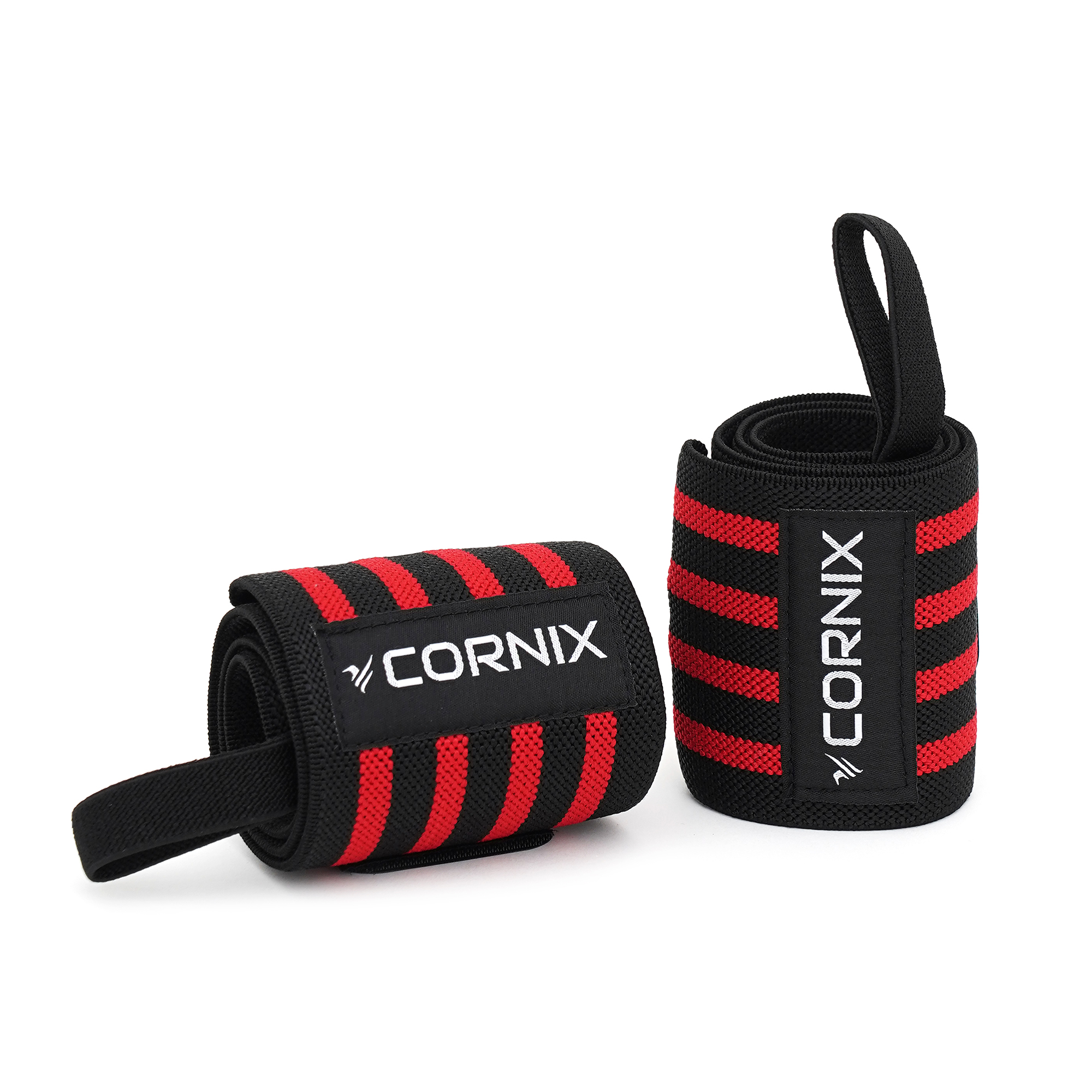 Бинти для зап'ясть (кистьові бинти) Cornix Wrist Wraps XR-0195 Black/Red — фото 2