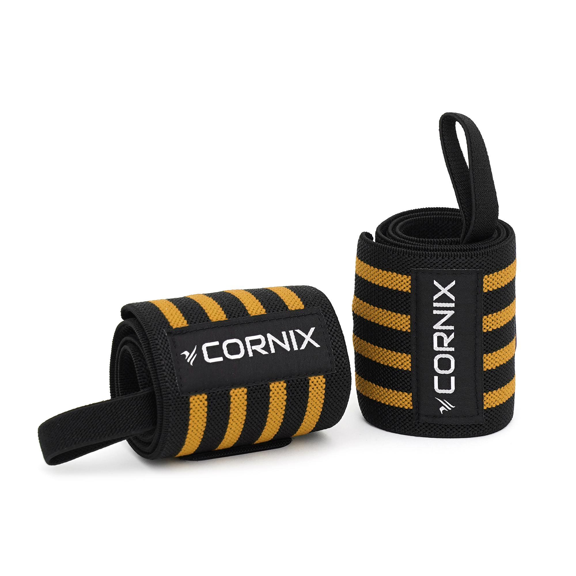 Бинти для зап'ясть (кистьові бинти) Cornix Wrist Wraps XR-0196 Black/Orange — фото 3