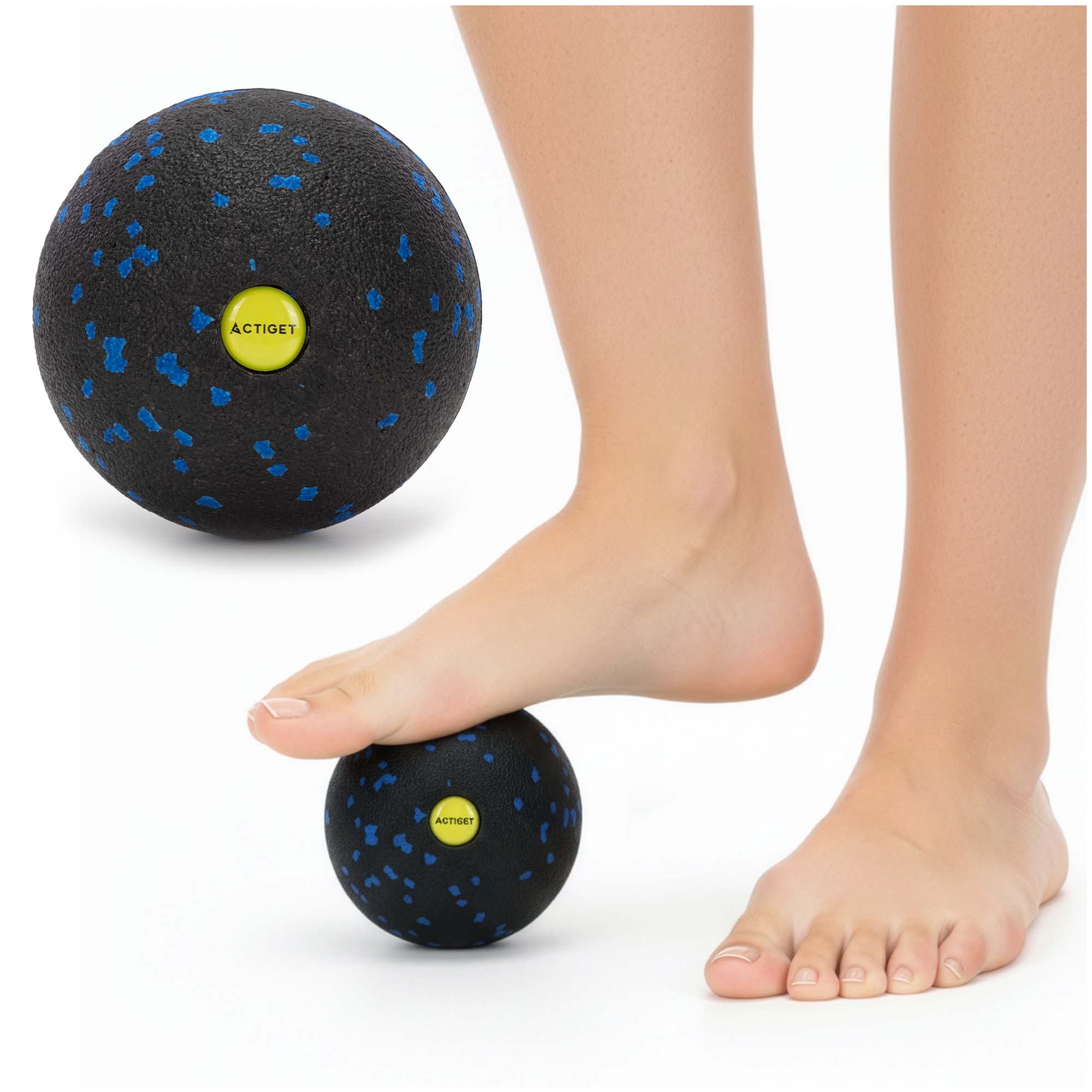 Масажний м'яч Actiget EPP 8 см ACT0095 Black/Blue