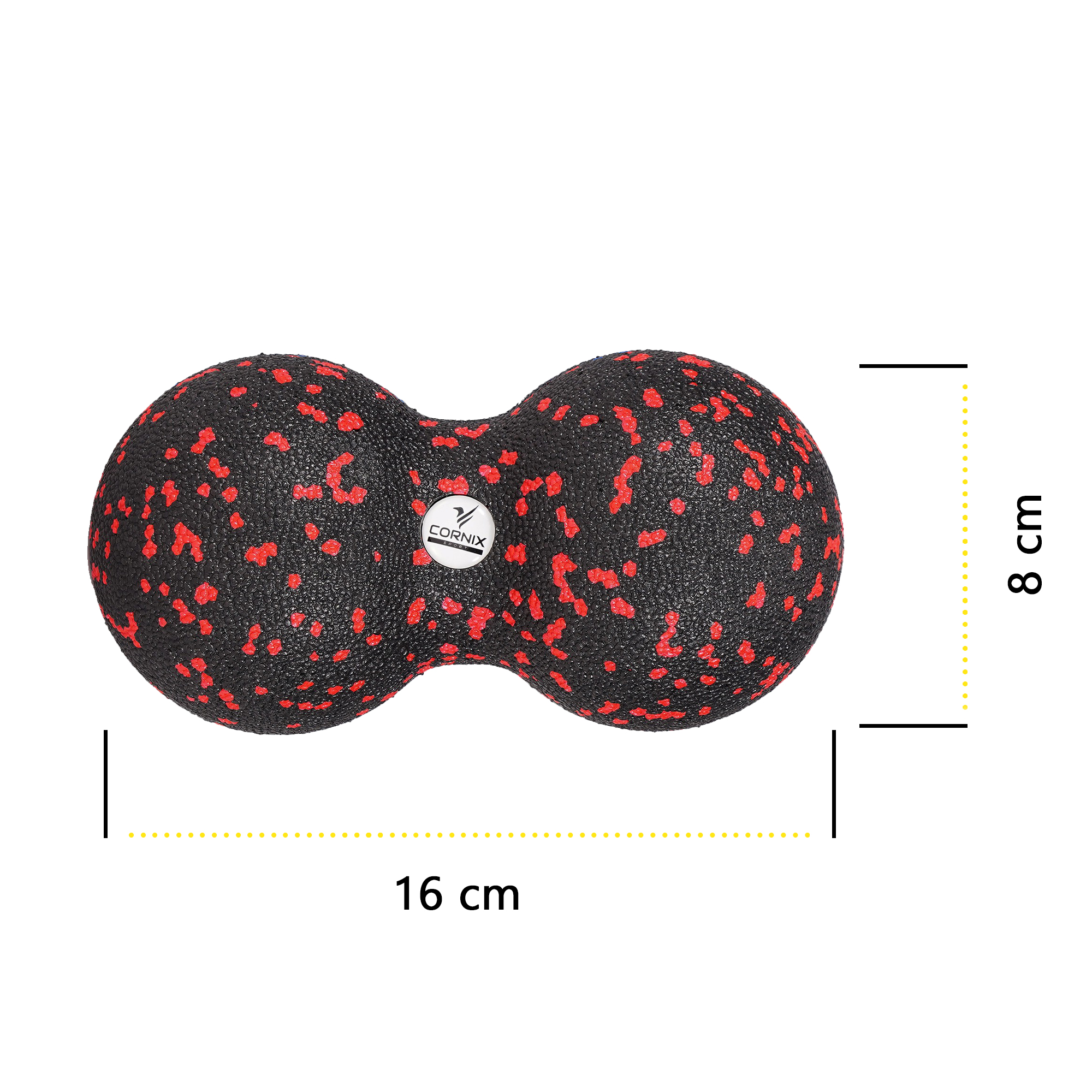 Масажний набір Cornix (Ball 8 см, Duoball 8 х 16 см та Foam Roller 30 х 15 см) XR-0080 — мініатюра 7