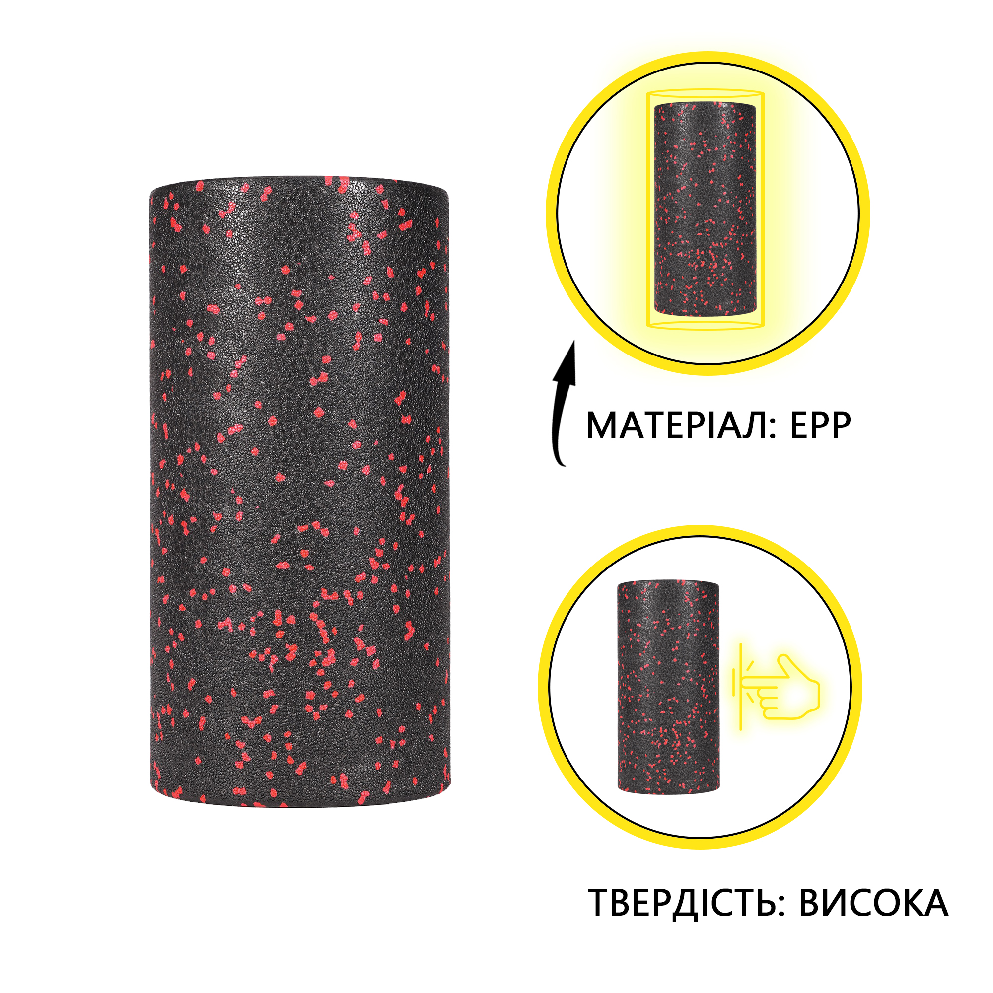 Масажний набір Cornix (Ball 8 см, Duoball 8 х 16 см та Foam Roller 30 х 15 см) XR-0080 — мініатюра 9