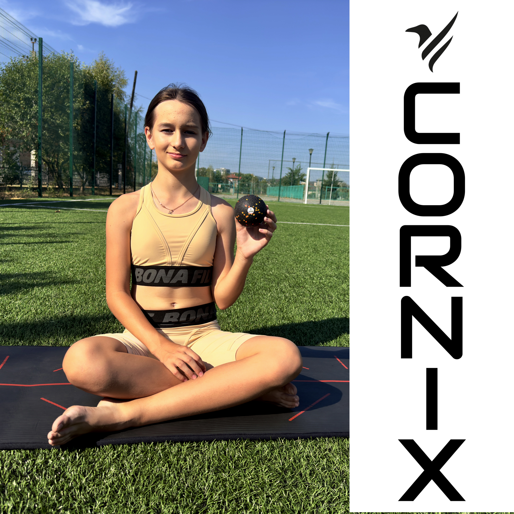 Масажний набір Cornix (Ball 8 см, Duoball 8 х 16 см та Foam Roller 30 х 15 см) XR-0081 — мініатюра 7
