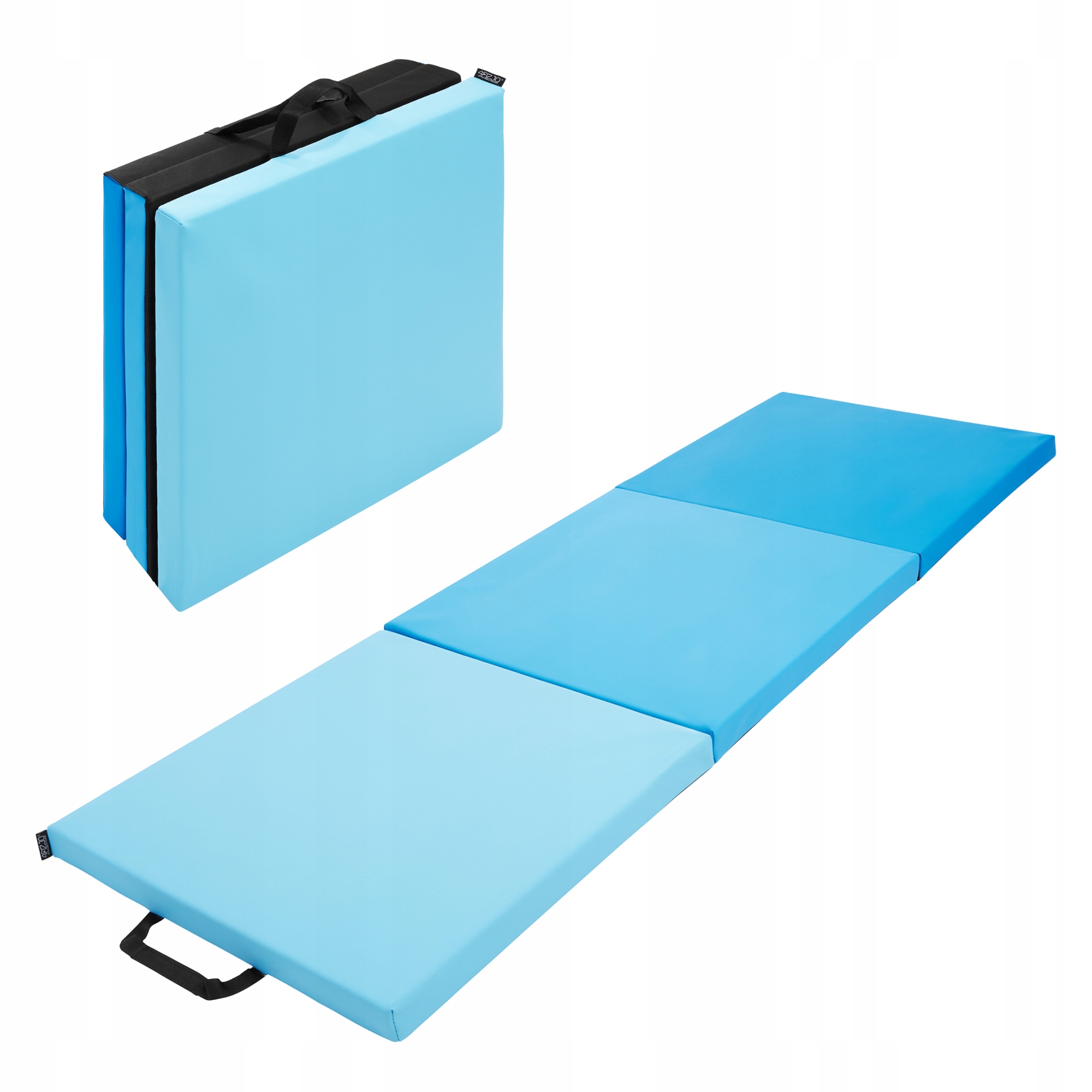Мат гімнастичний складний 4FIZJO 180 x 60 x 5 см Blue/Sky Blue (P-5907739319685) — фото 1