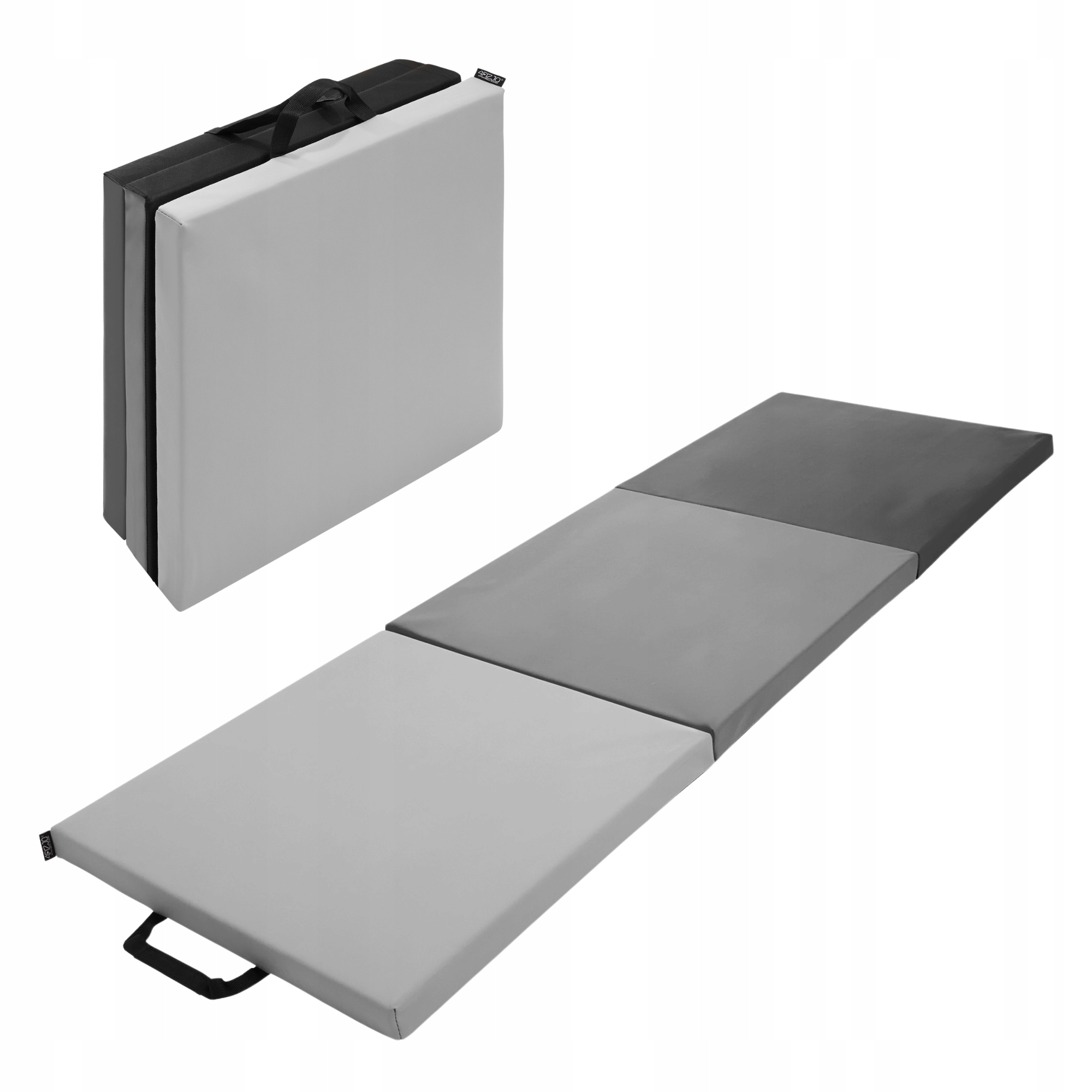 Мат гімнастичний складний 4FIZJO 180 x 60 x 5 см Black/Grey (P-5907739319692) — фото 1