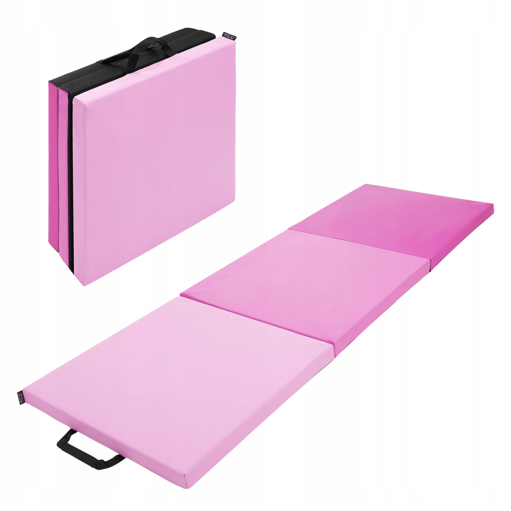 Мат гімнастичний складний 4FIZJO 180 x 60 x 5 см Pink/Light Pink (P-5907739319678) — фото 1