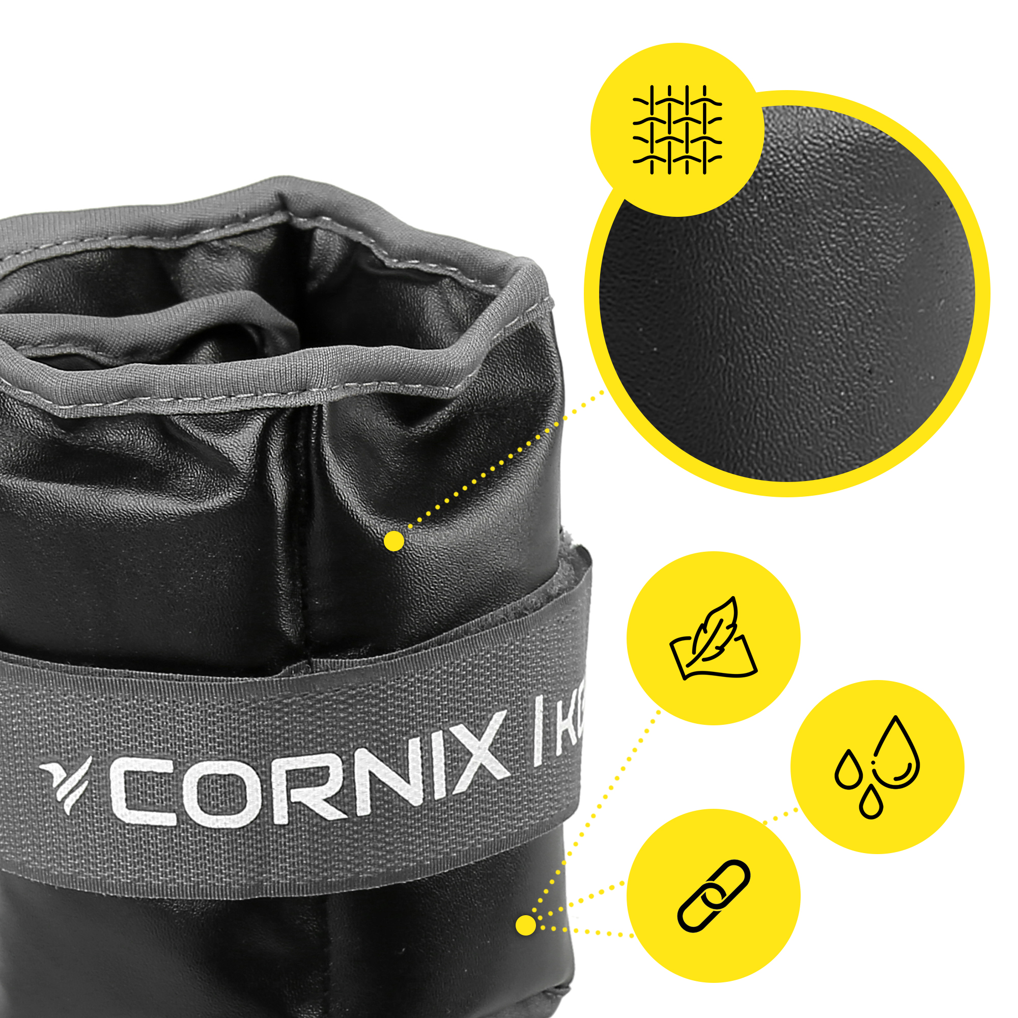 Обважнювачі-манжети для ніг та рук Cornix 2 x 1 кг XR-0397 — фото 3
