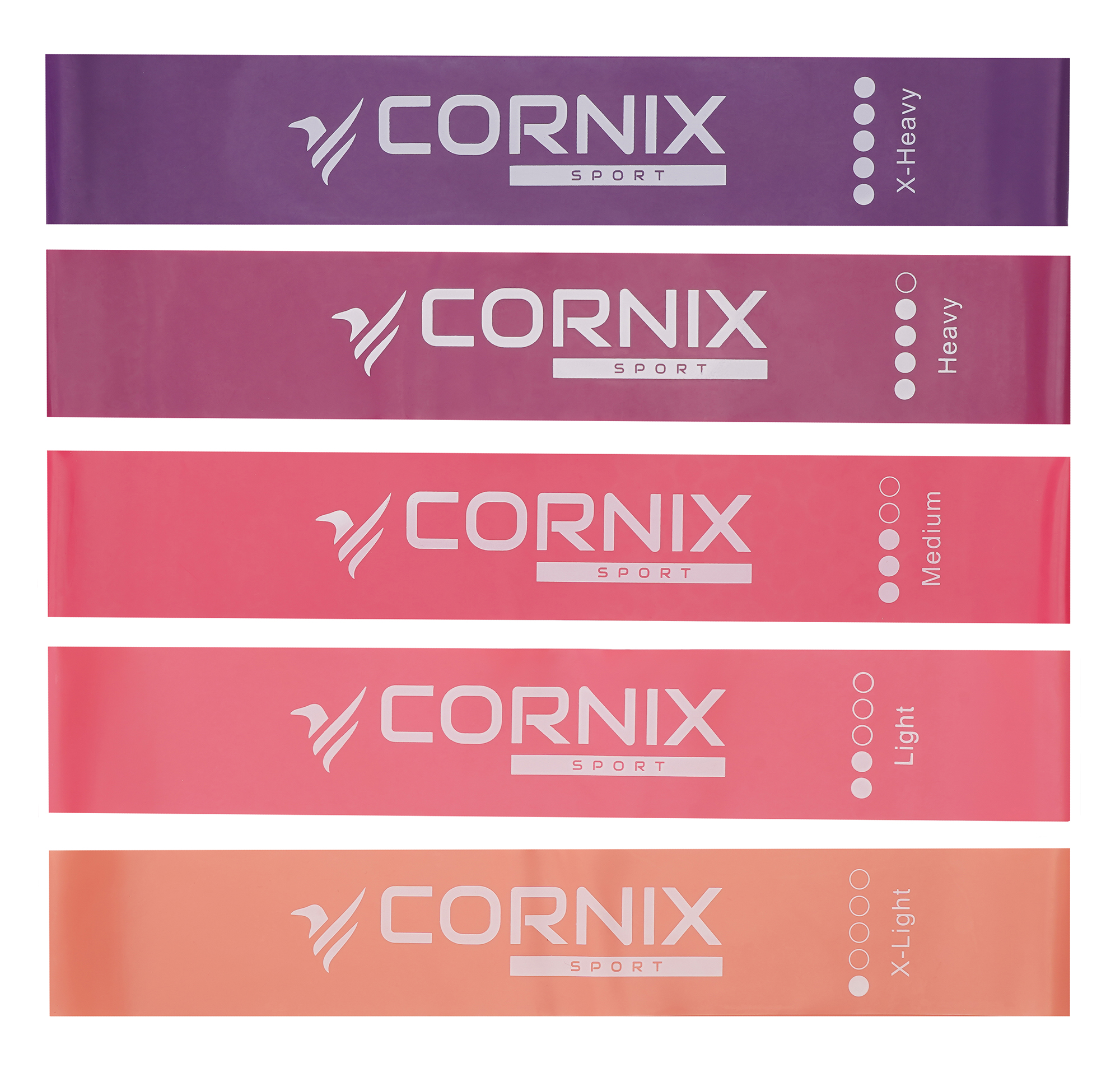 Резинки для фітнесу Cornix Mini Power Band набір 5 шт 1-20 кг XR-0046 — мініатюра 10