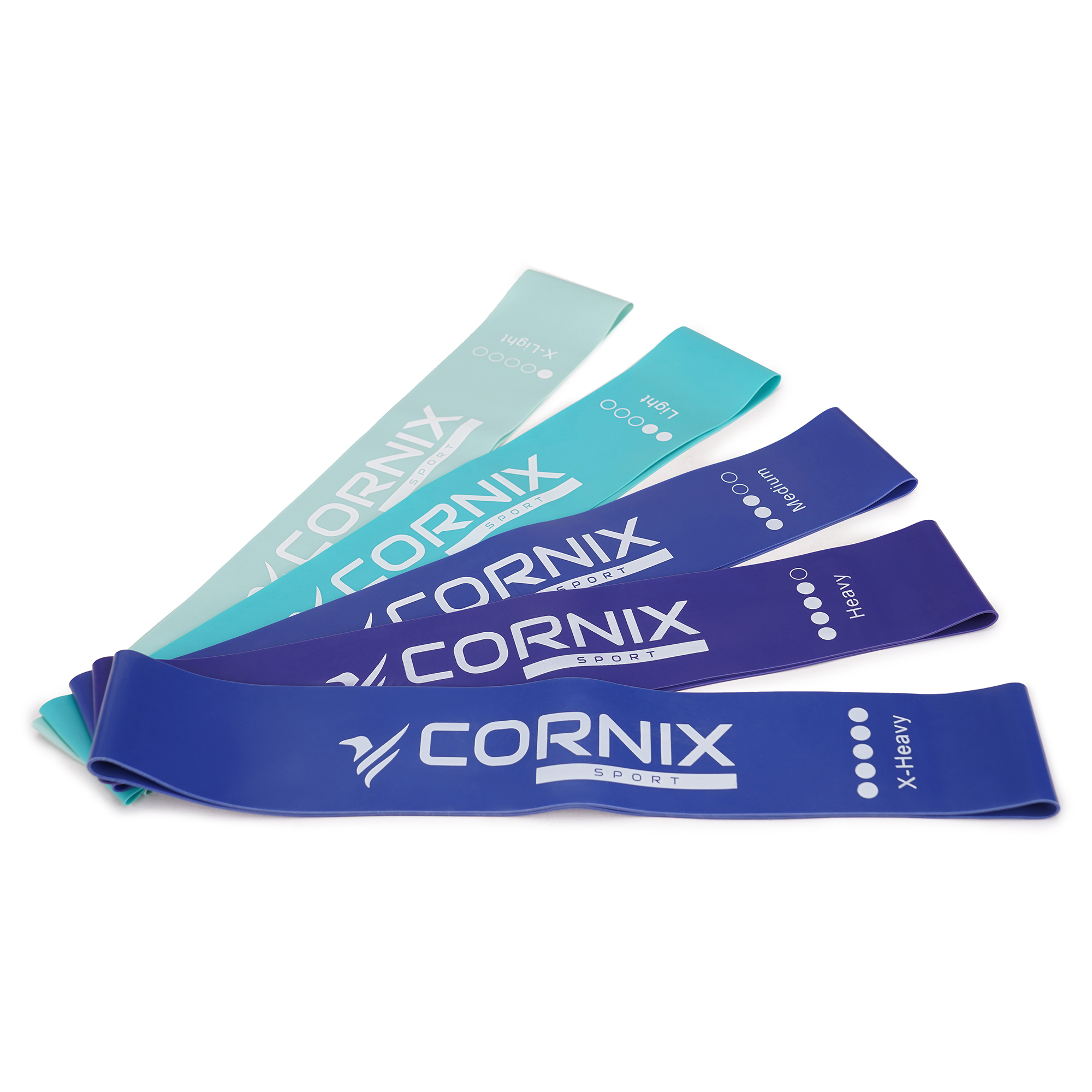 Резинки для фітнесу Cornix Mini Power Band набір 5 шт 1-20 кг XR-0047 — фото 3