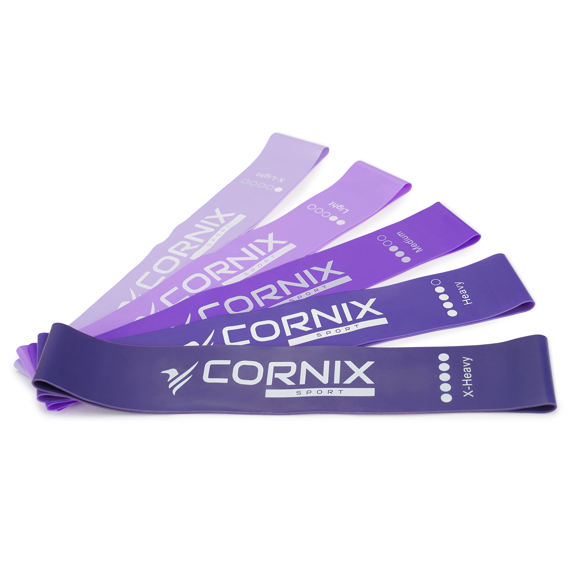Резинки для фітнесу Cornix Mini Power Band набір 5 шт 1-20 кг XR-0253 — фото 3