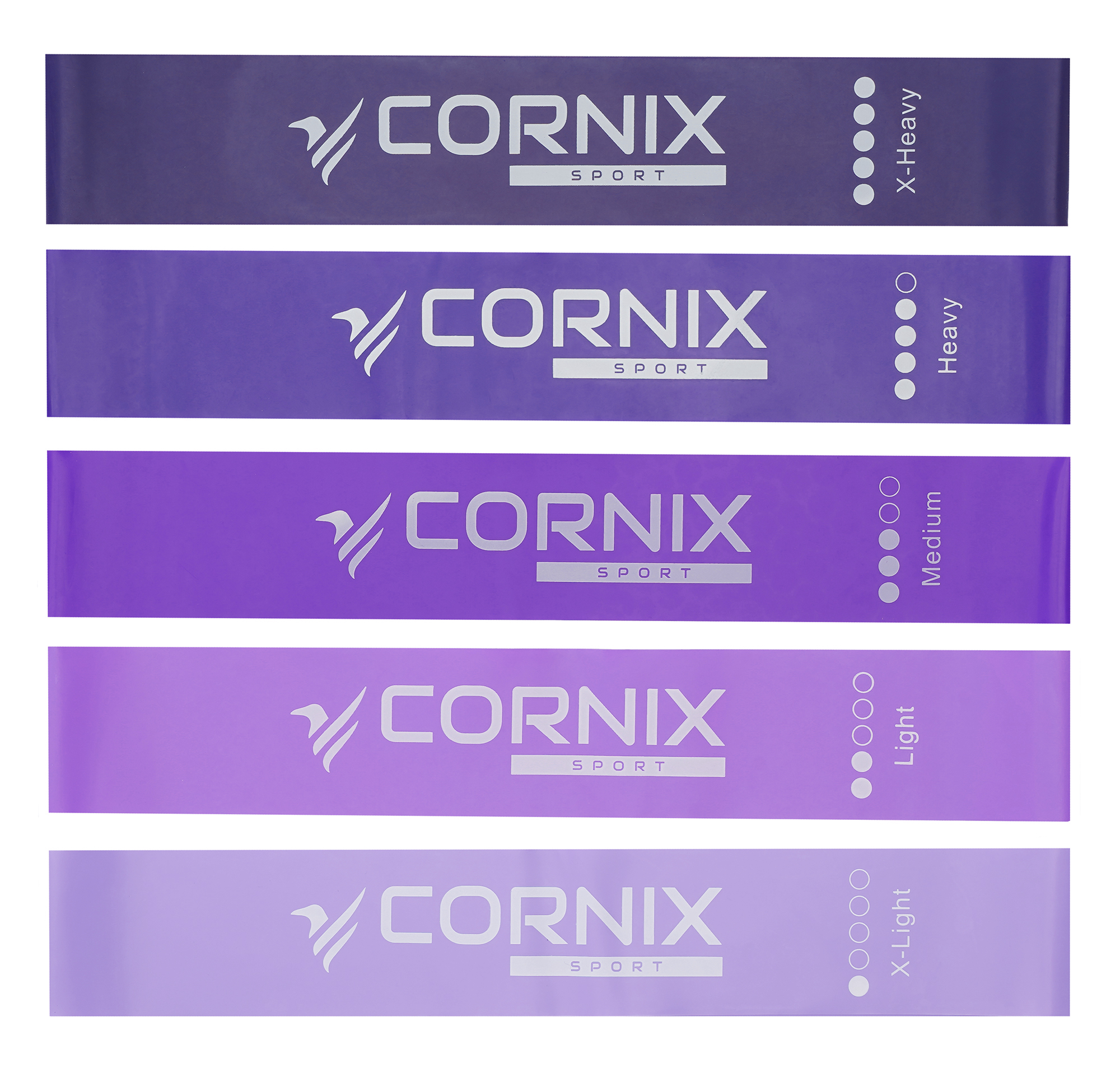 Резинки для фітнесу Cornix Mini Power Band набір 5 шт 1-20 кг XR-0253 — фото 2