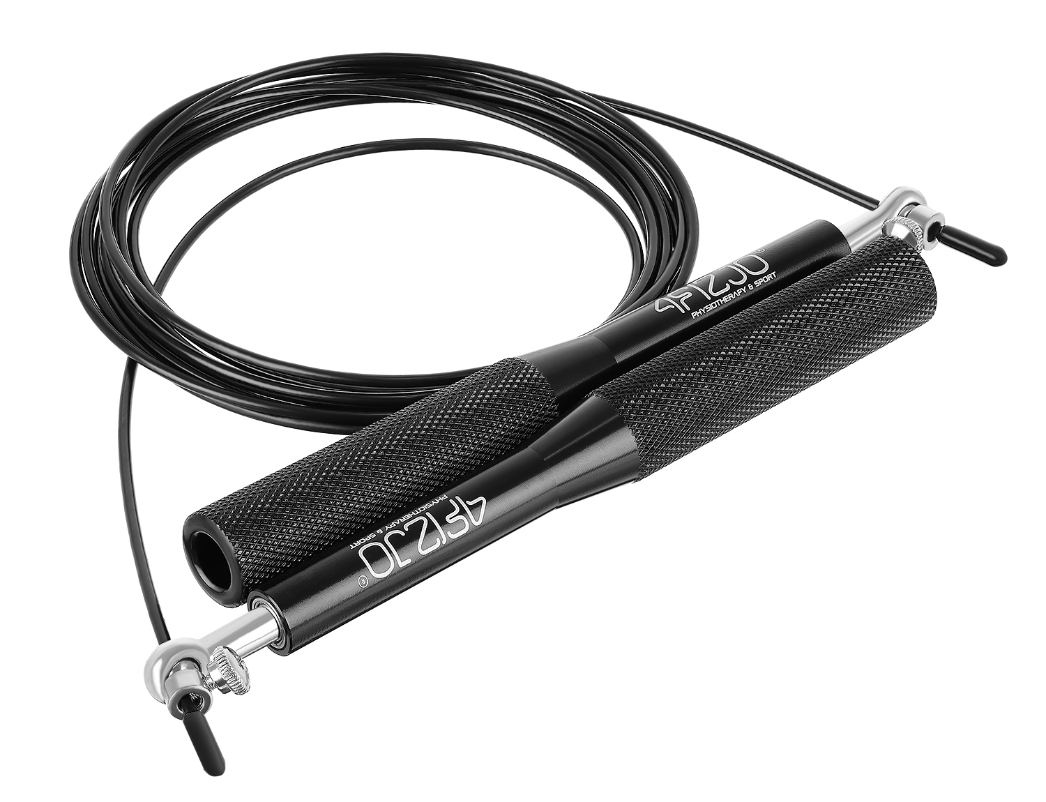 Скакалка швидкісна для кросфіту 4FIZJO Speed Rope Black (P-5907222931165) — фото 2