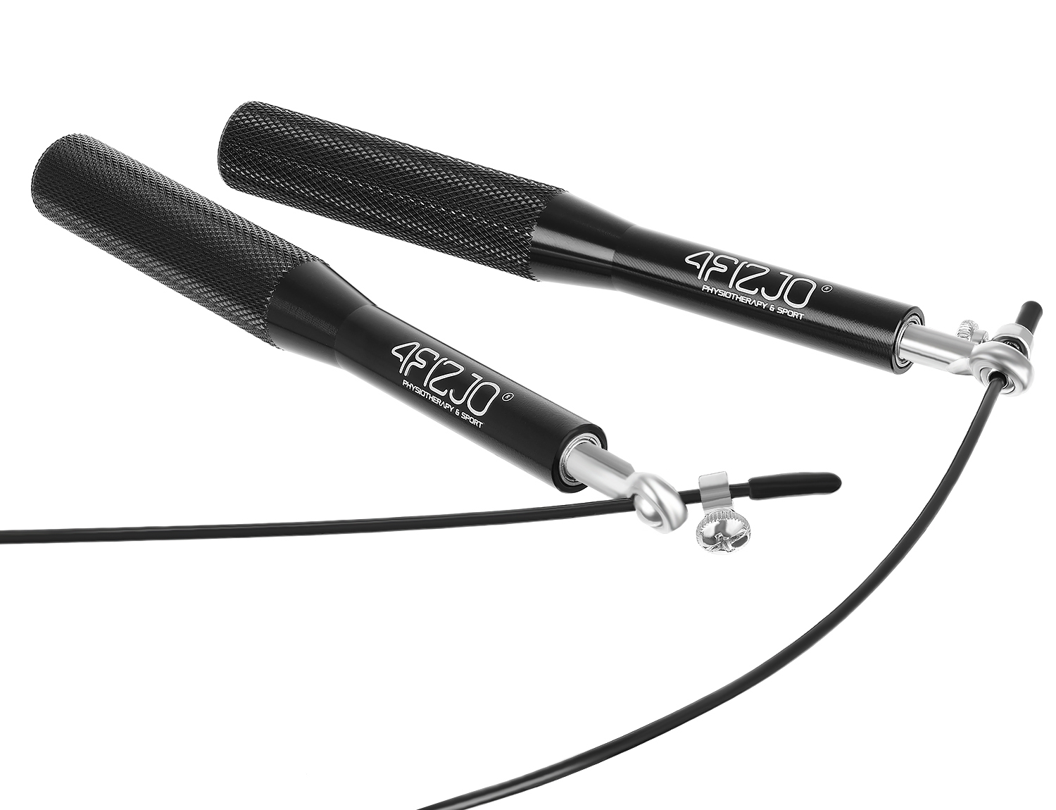 Скакалка швидкісна для кросфіту 4FIZJO Speed Rope Black (P-5907222931165) — мініатюра 6