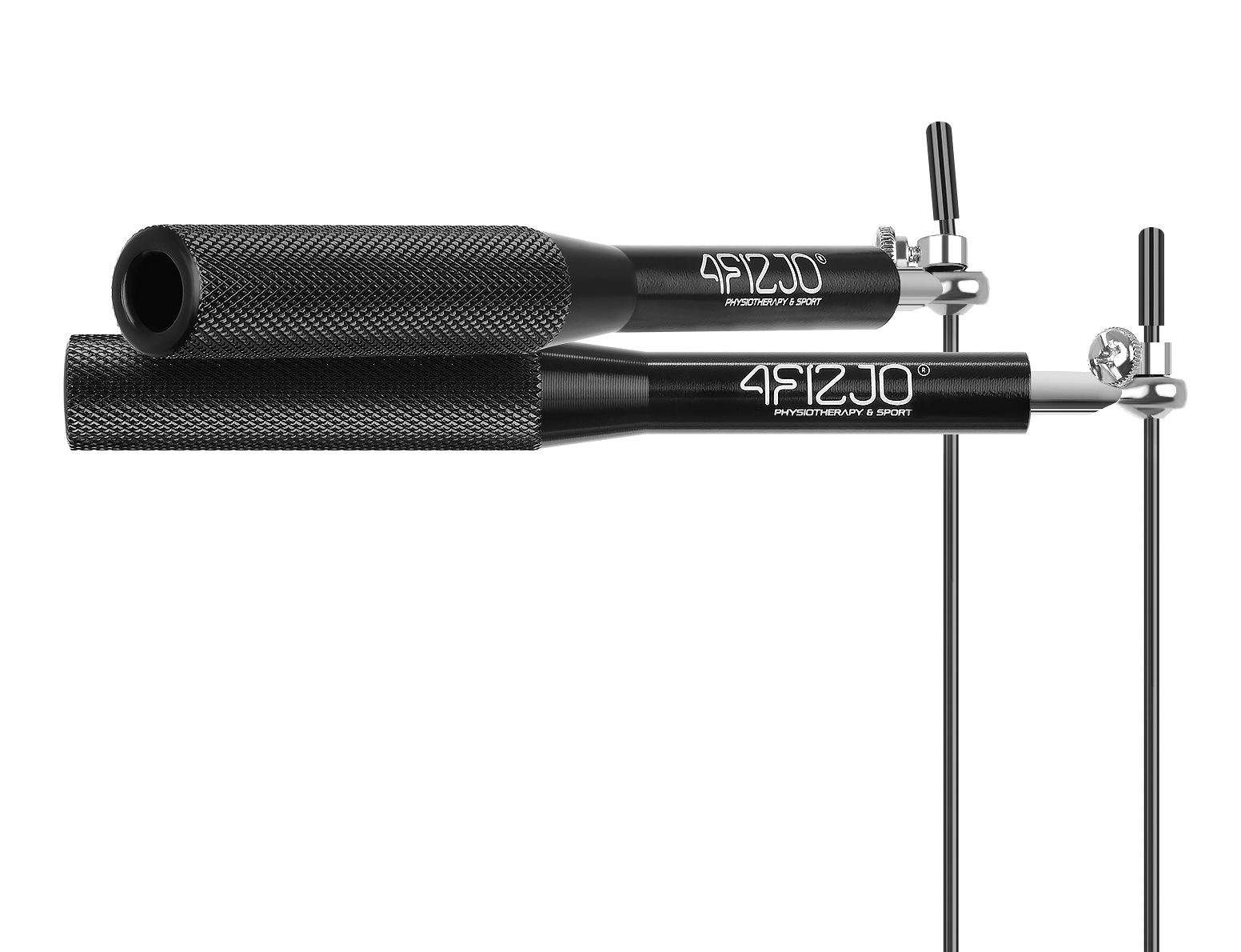 Скакалка швидкісна для кросфіту 4FIZJO Speed Rope Black (P-5907222931165) — фото 4
