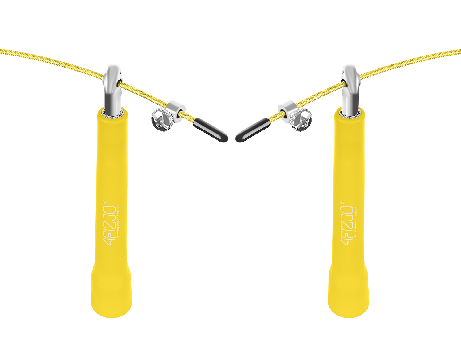 Скакалка швидкісна для кросфіту 4FIZJO Standard+ Yellow (P-5907739311535) — фото 4