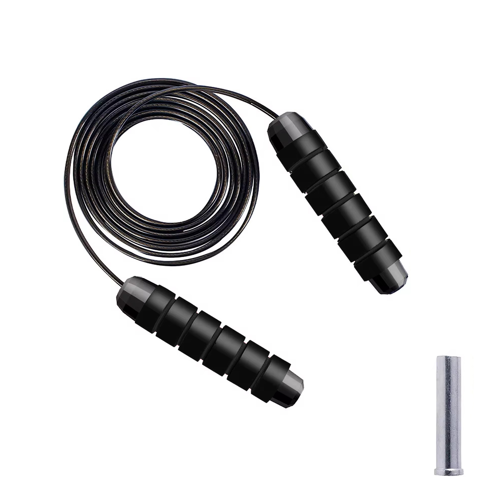Скакалка швидкісна для кросфіту Cornix Speed Rope Classic з обтяженням XR-0353 Black — фото 5