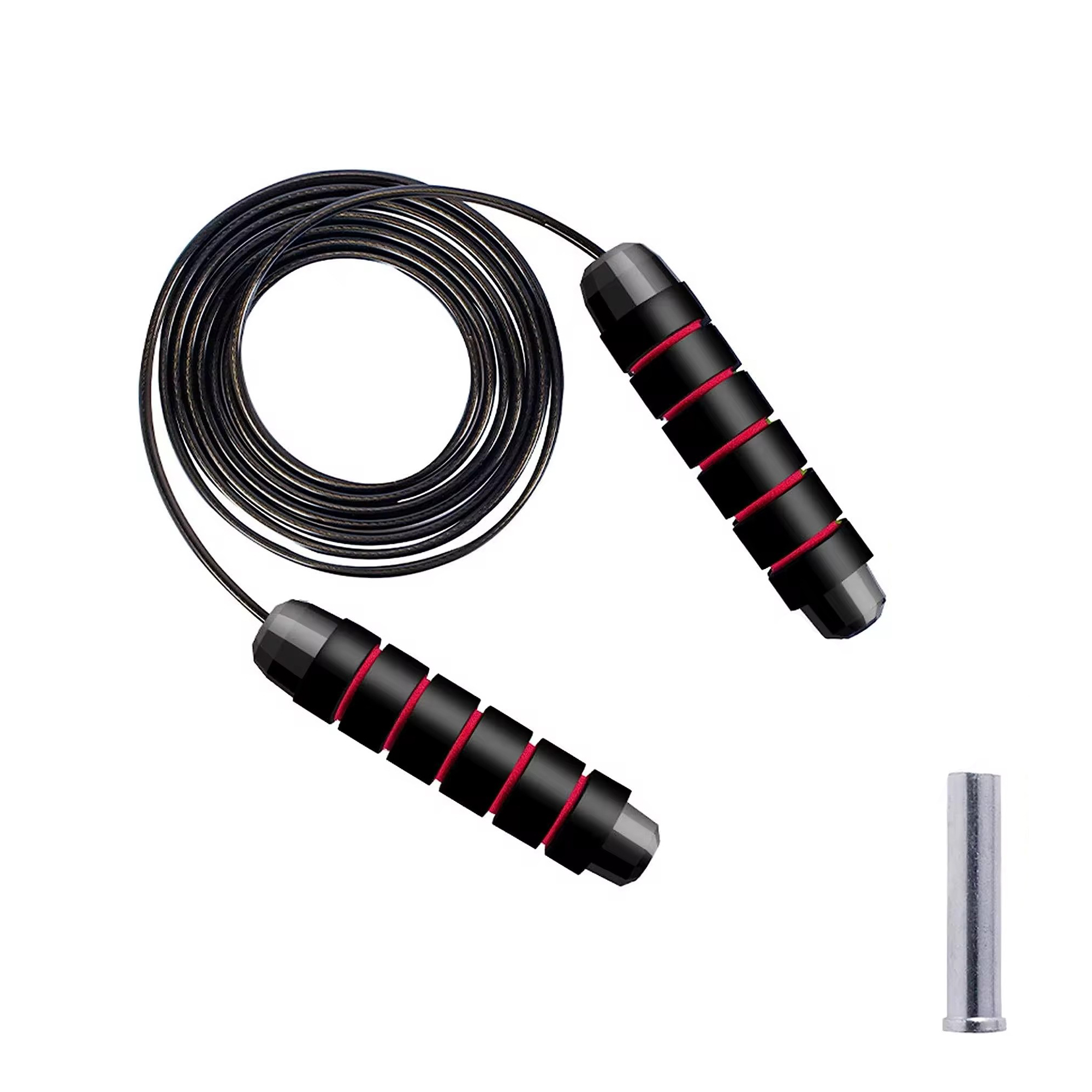 Скакалка швидкісна для кросфіту Cornix Speed Rope Classic з обтяженням XR-0354 Black/Red — фото 5