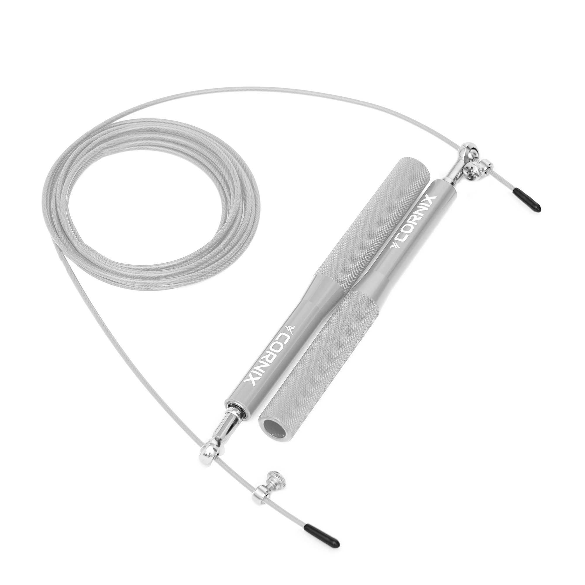 Скакалка швидкісна для кросфіту Cornix Speed Rope XR-0151 Silver — фото 2