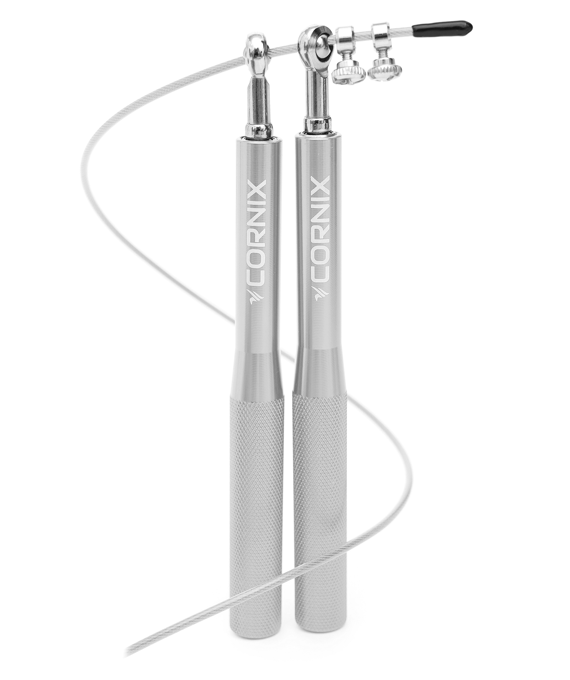 Скакалка швидкісна для кросфіту Cornix Speed Rope XR-0151 Silver — фото 1