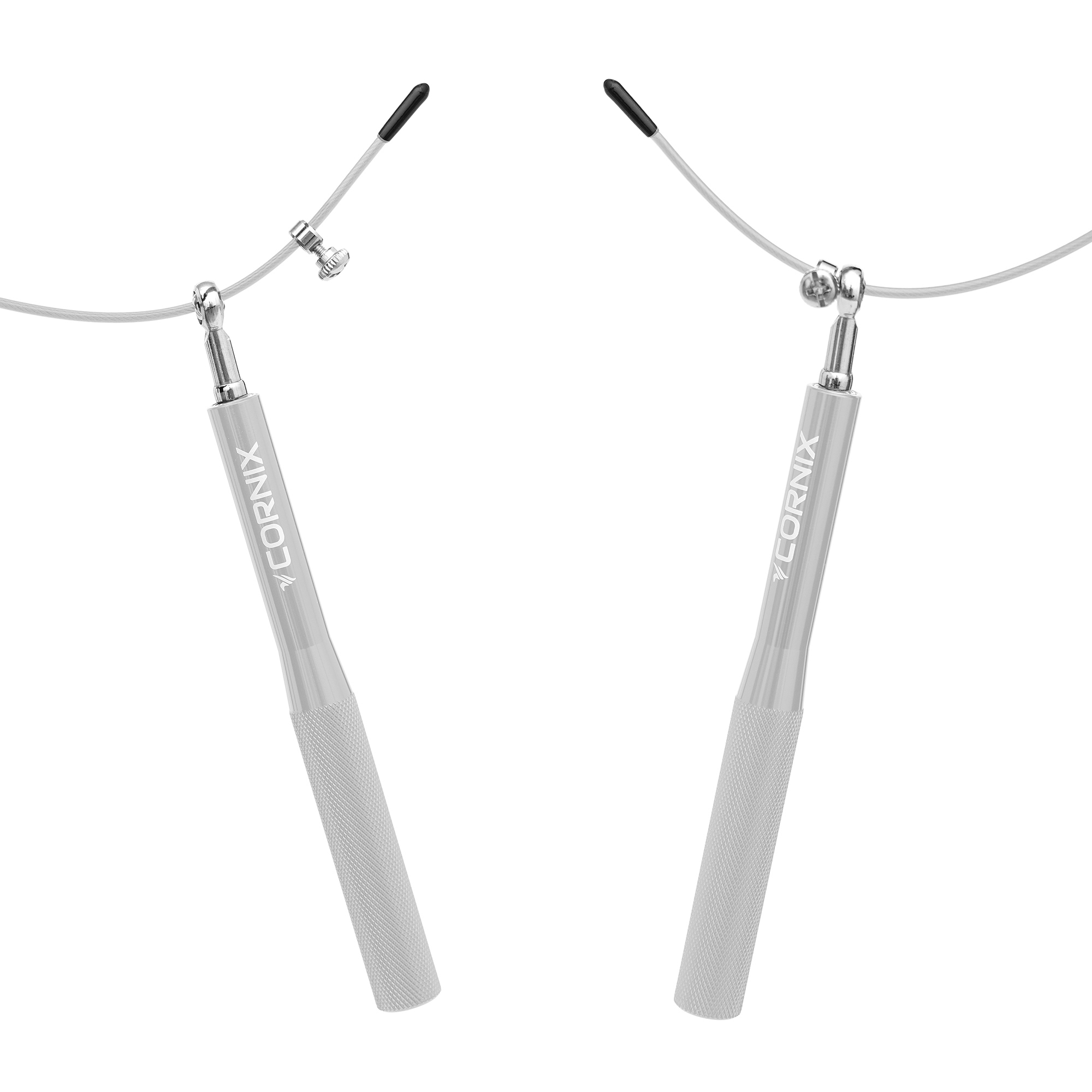 Скакалка швидкісна для кросфіту Cornix Speed Rope XR-0151 Silver — фото 3
