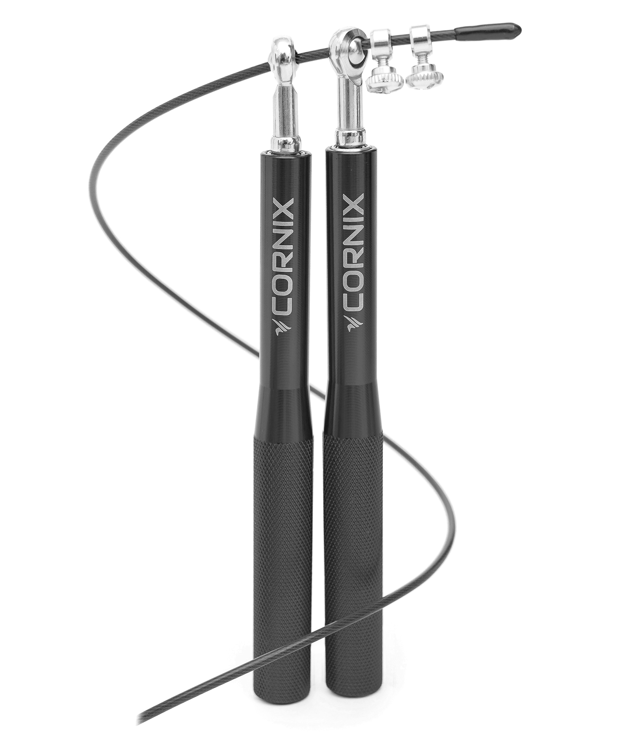 Скакалка швидкісна для кросфіту Cornix Speed Rope XR-0152 Black — фото 1