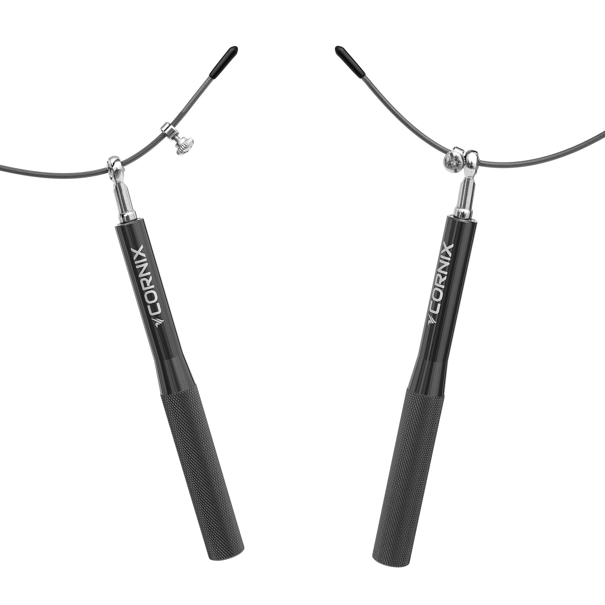 Скакалка швидкісна для кросфіту Cornix Speed Rope XR-0152 Black — фото 2