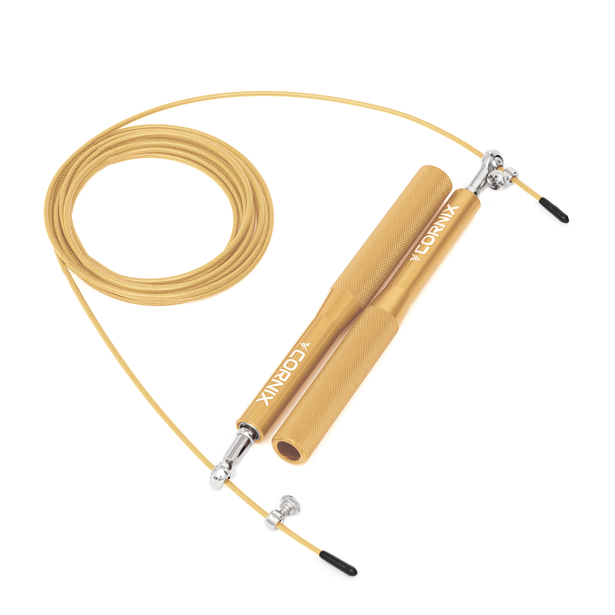 Скакалка швидкісна для кросфіту Cornix Speed Rope XR-0154 Gold — фото 3
