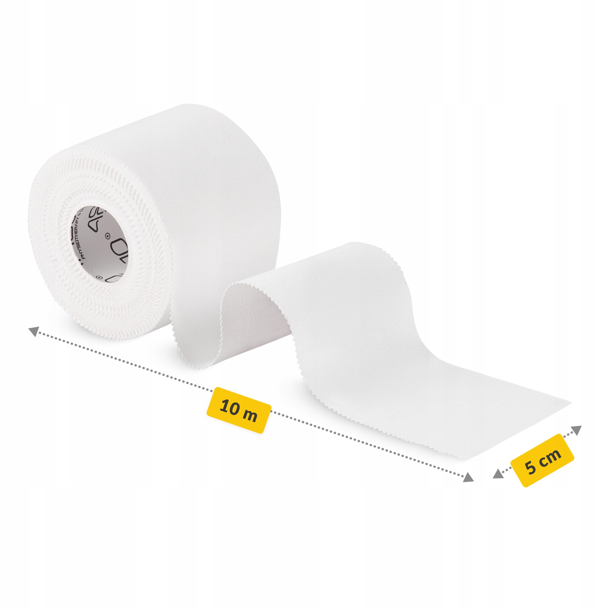 Стрічка кінезіологічна (кінезіо тейп) 4FIZJO Rigid Tape 5 см x 10 м жорстка White (P-5905973400824) — фото 4
