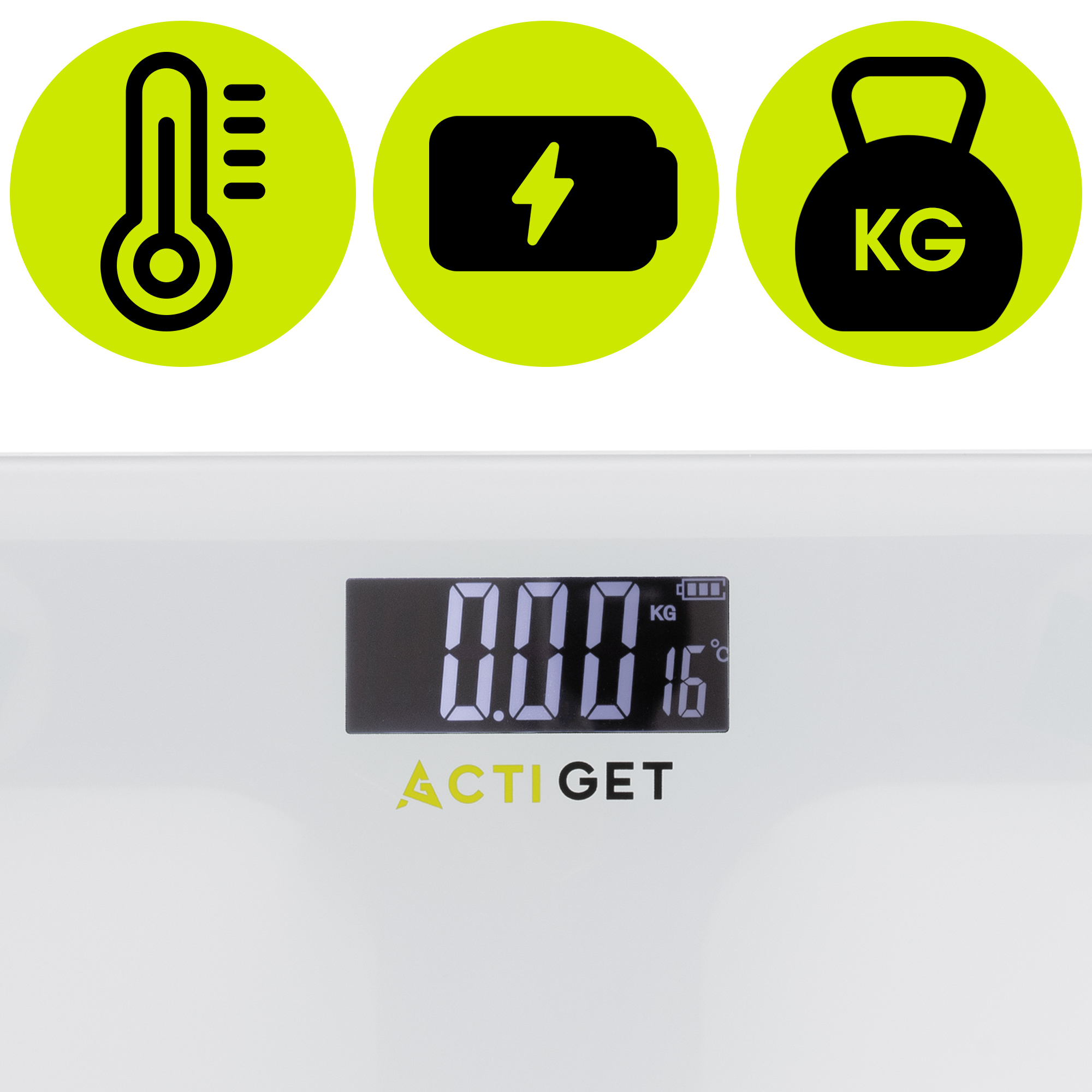 Ваги підлогові Actiget до 150 кг ACT0177 White