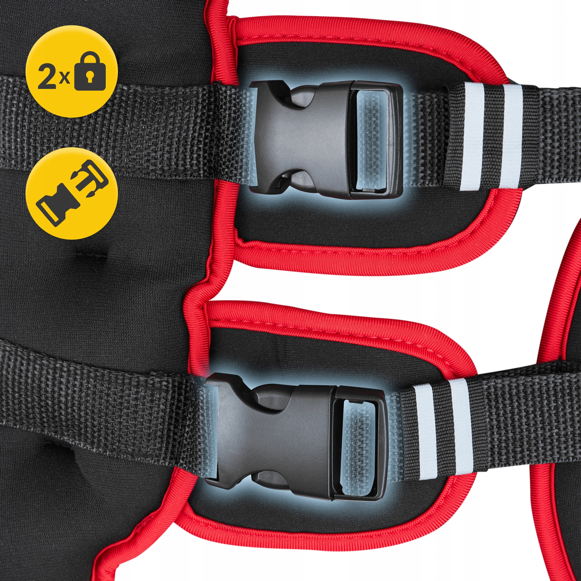 Жилет-обважнювач для тренувань 4FIZJO 10 кг Black/Red (P-5905973402163) — мініатюра 8
