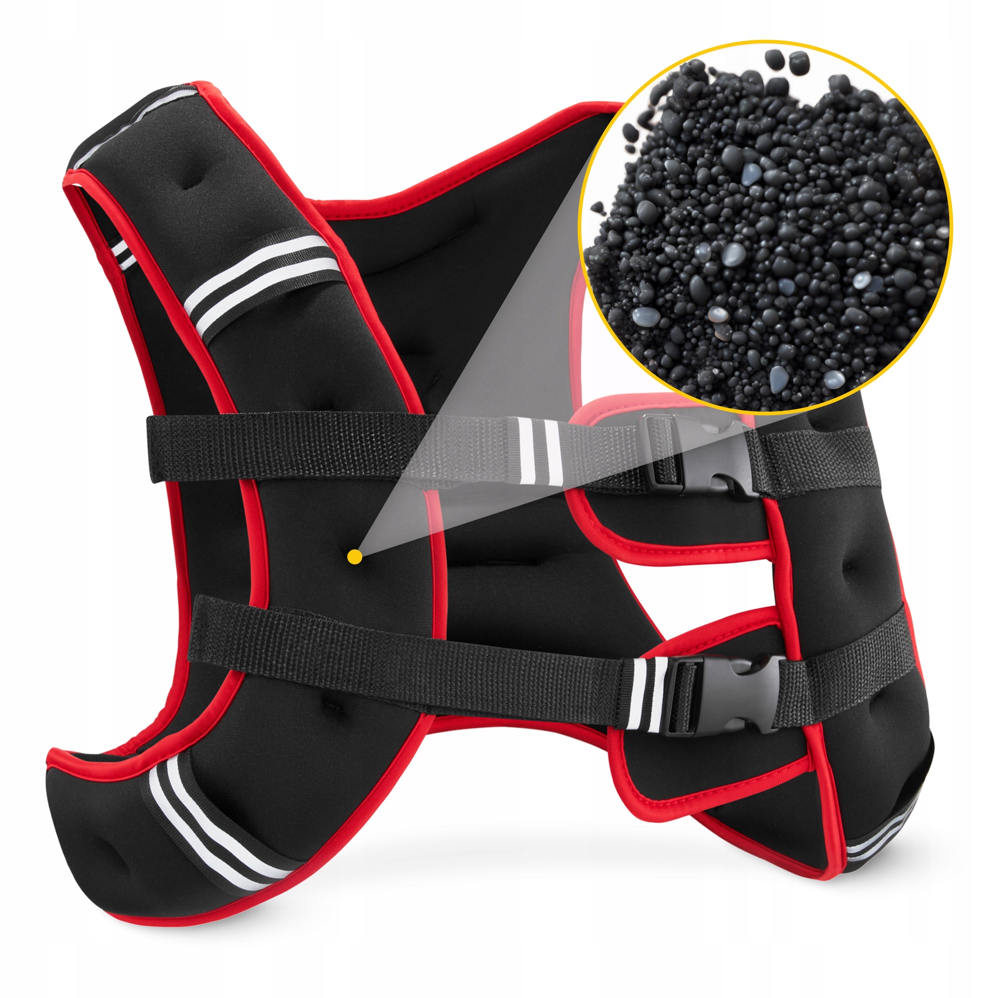 Жилет-обважнювач для тренувань 4FIZJO 5 кг Black/Red (P-5905973402156) — мініатюра 9