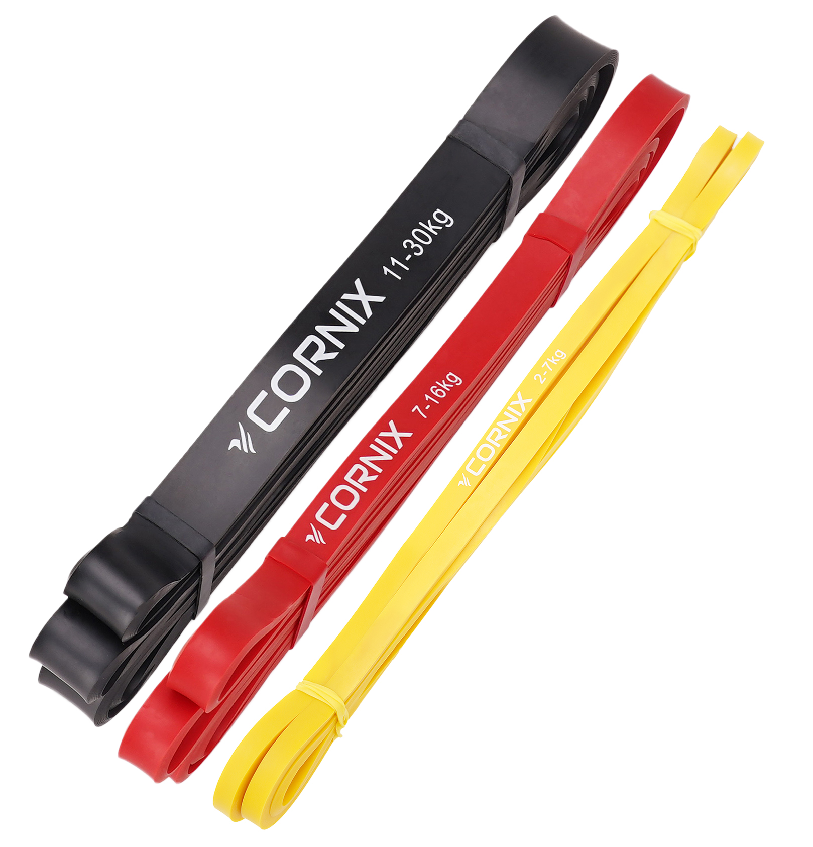 Еспандер-петля Cornix Power Band 2-30 кг (резина для фітнесу та спорту) набір 3 шт XR-0090 — фото 1