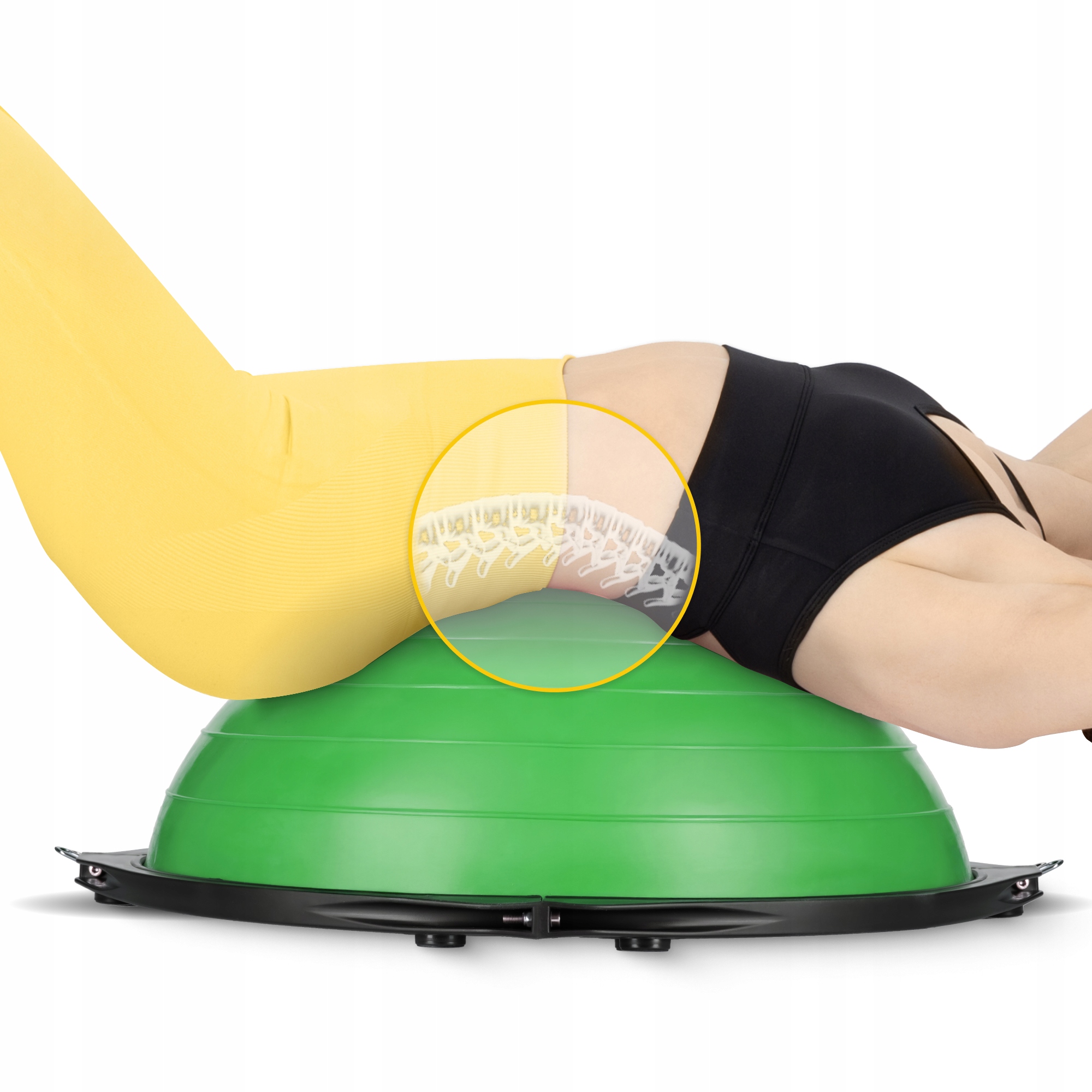 Балансувальна платформа 4FIZJO Bosu Ball 60 см Green (P-5907222931486) — фото 4