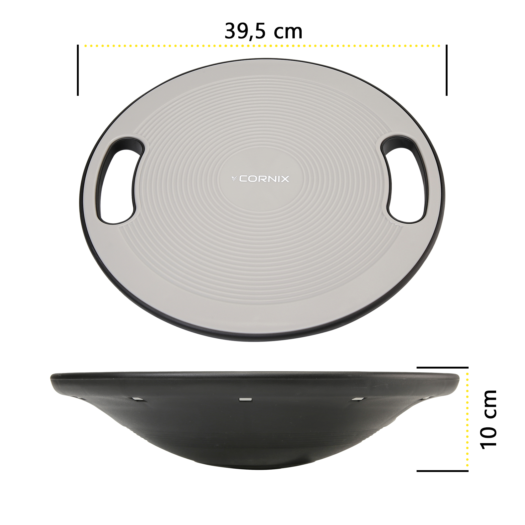 Балансувальна платформа Cornix кругла, пластикова XR-0443 Grey/Black — мініатюра 8